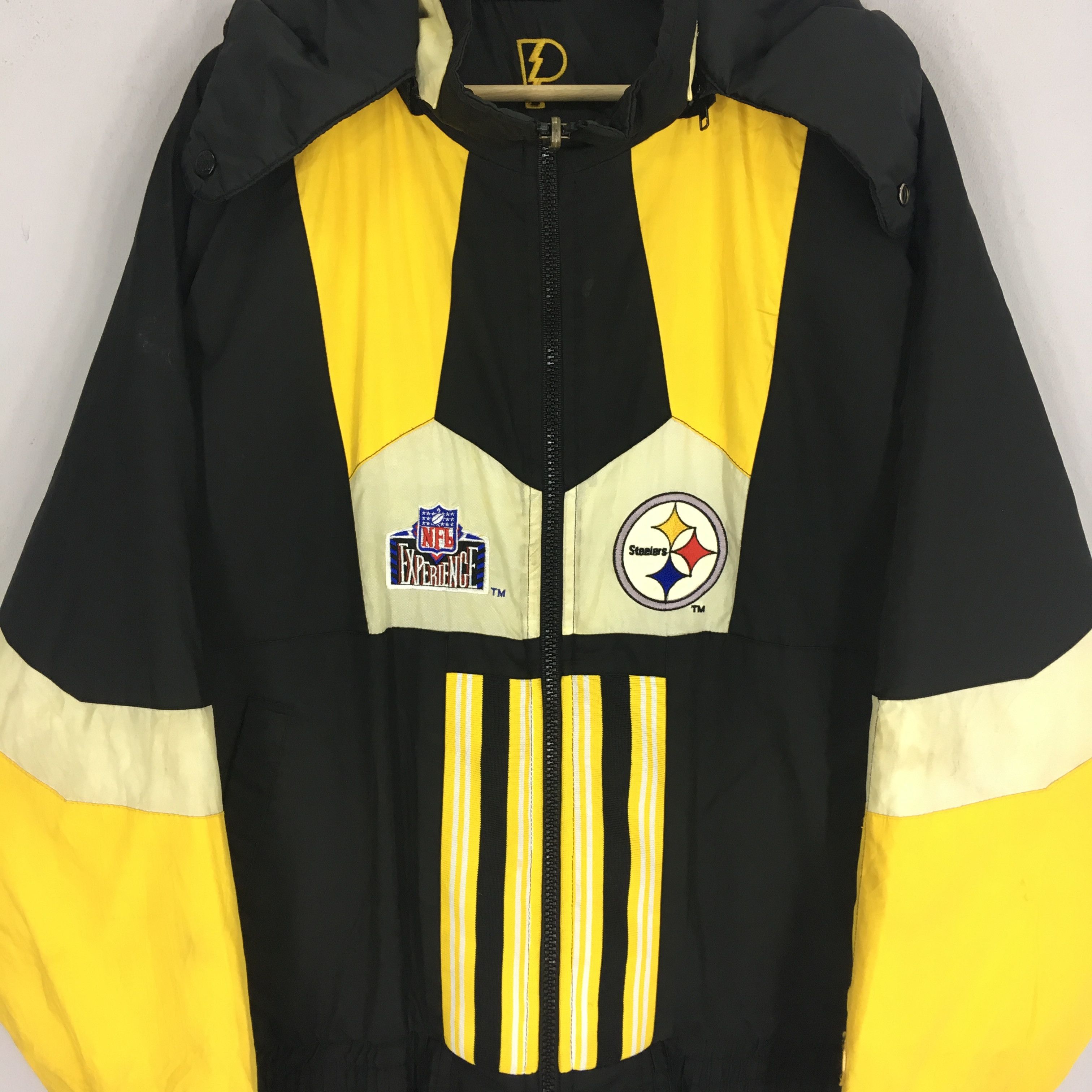 NFL Vintage 90's Pittsburgh Steelers Reversible Bomber Jacket Size US L / EU 52-54 / 3 - 5 Thumbnail