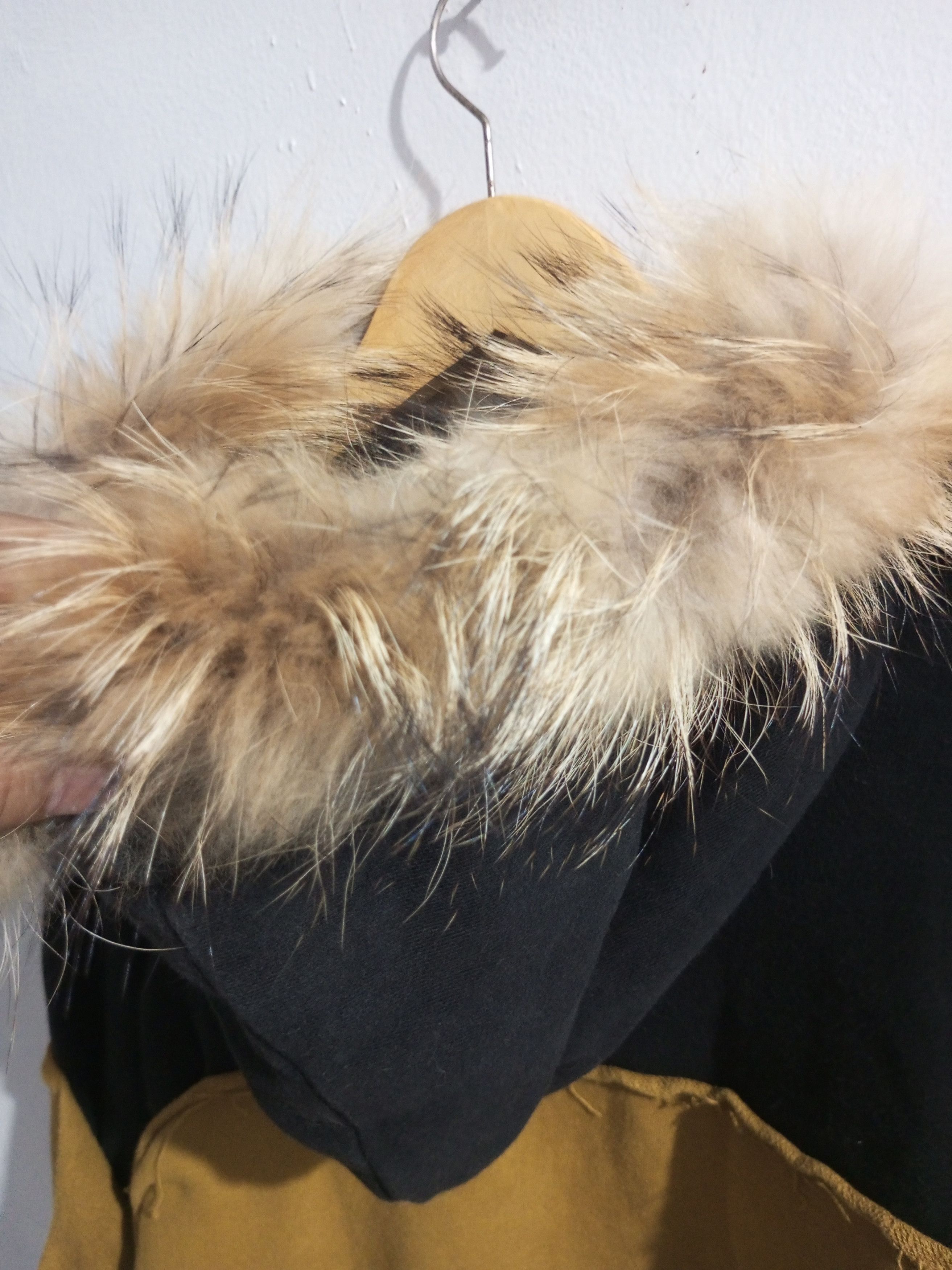 Japanese Brand Vintage A.S.C double layer distressed oversize fur hoodie Size US L / EU 52-54 / 3 - 11 Thumbnail