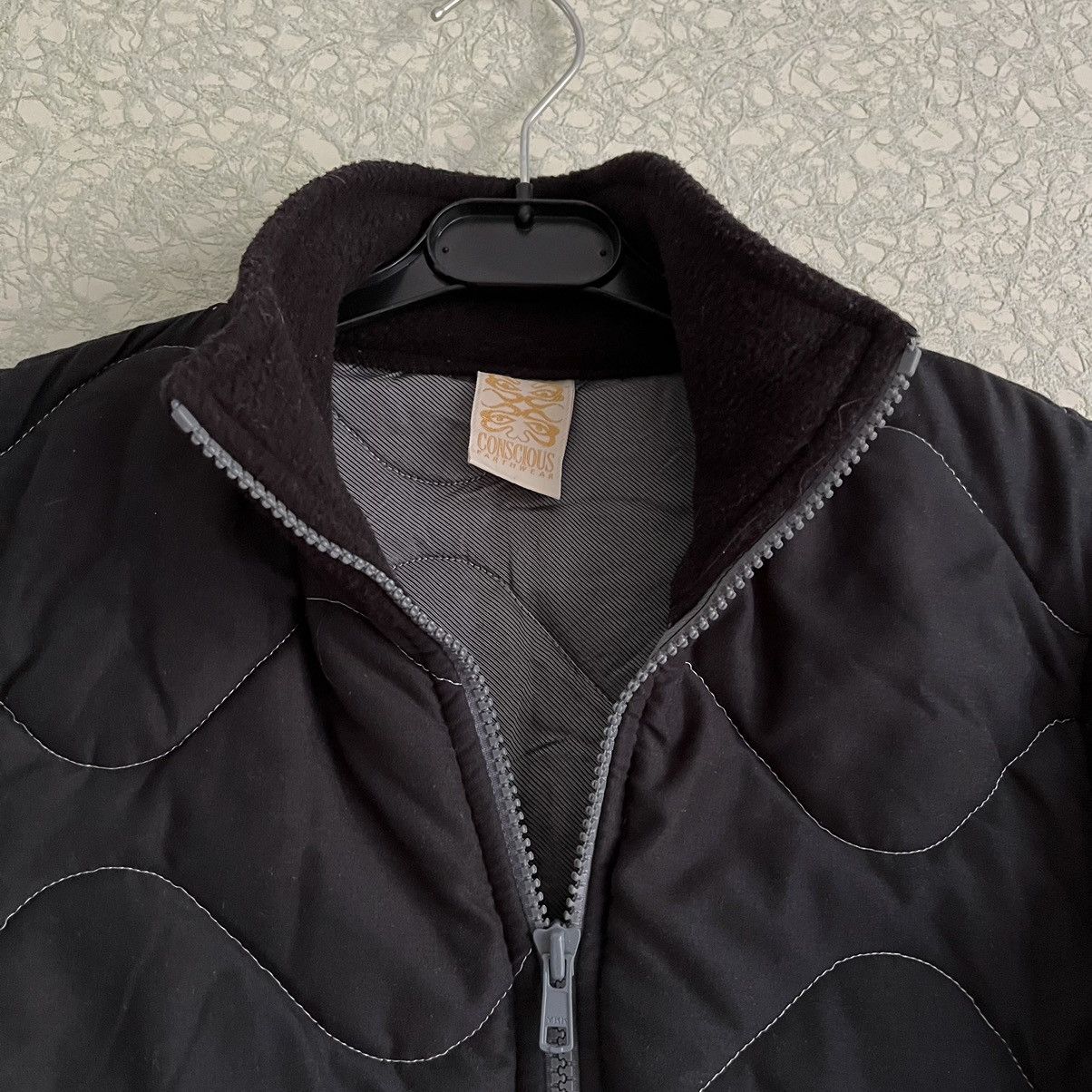 Maharishi Conscious Earthwear 1990s Quilted Jacket with Fleece Sleeves Size M / US 6-8 / IT 42-44 - 5 Thumbnail