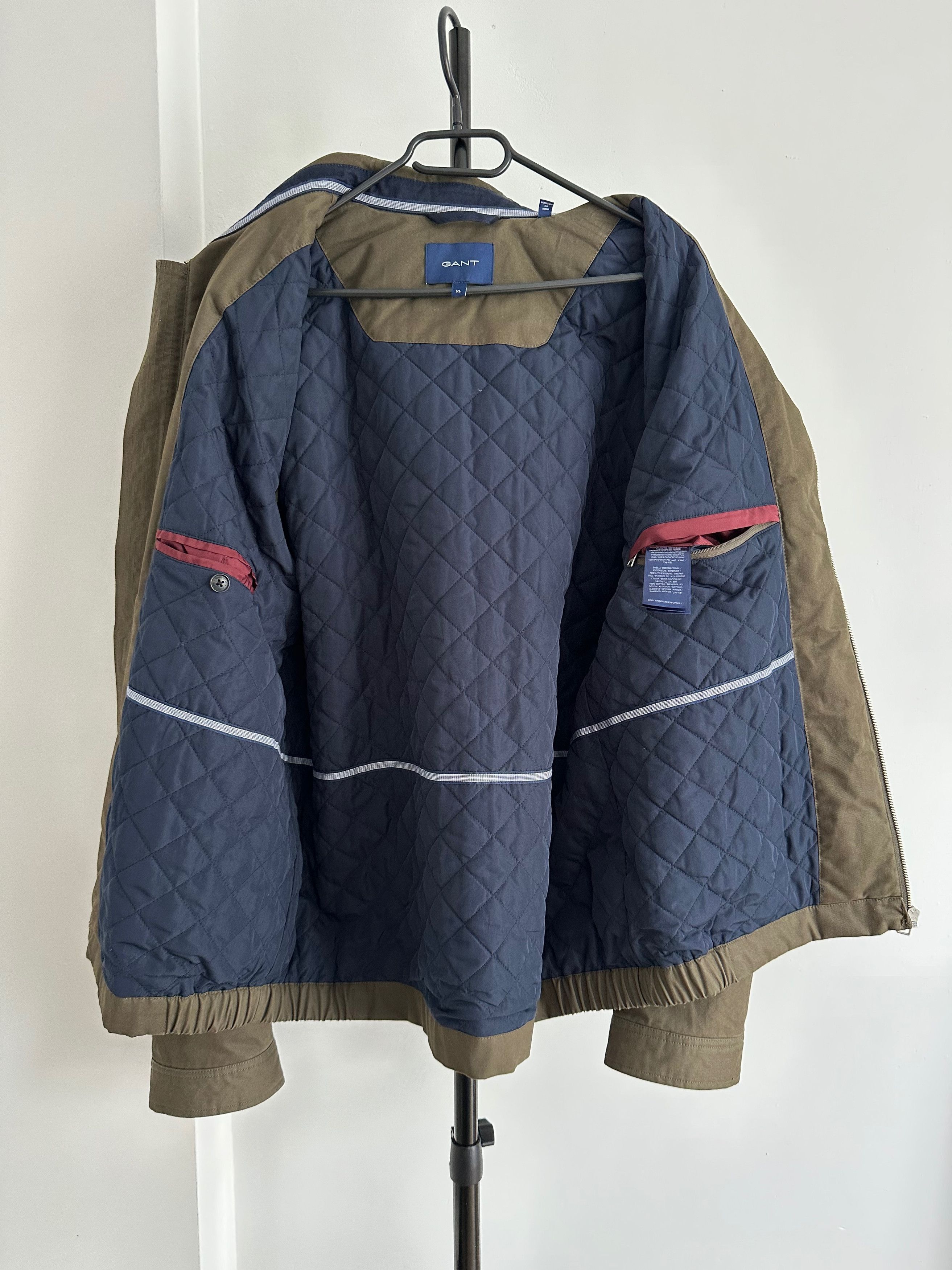 Gant GANT Windcheater jacket khaki dark green padded Size US XL / EU 56 / 4 - 13 Thumbnail
