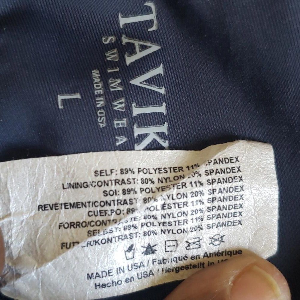 Designer CT866 Tavik+ Swimwear Navy Blue Adjustable Bikini Top L Size ONE SIZE - 6 Thumbnail
