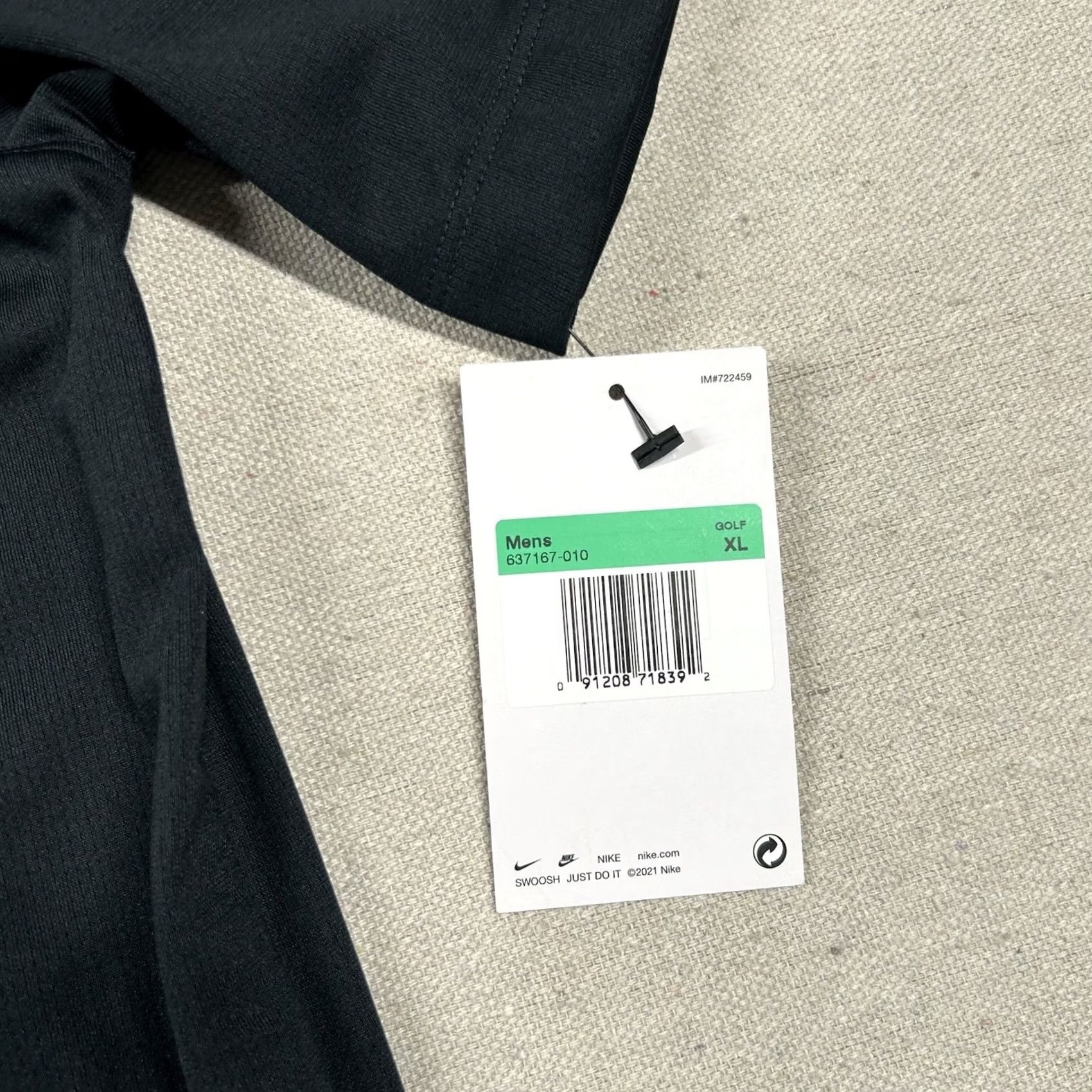 Nike Nike Golf Polo Shirt Mens XL Black Solid 100% Polyester Polo Golf Mens XL Black Nike Golf Solid Shirt Size US XL / EU 56 / 4 - 7 Thumbnail