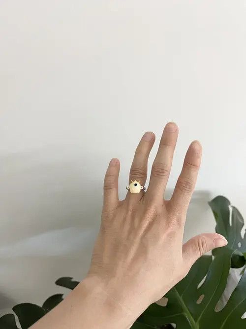 VIBE Vintage Baby Evil Giant Eye Ring Size ONE SIZE - 3 Thumbnail