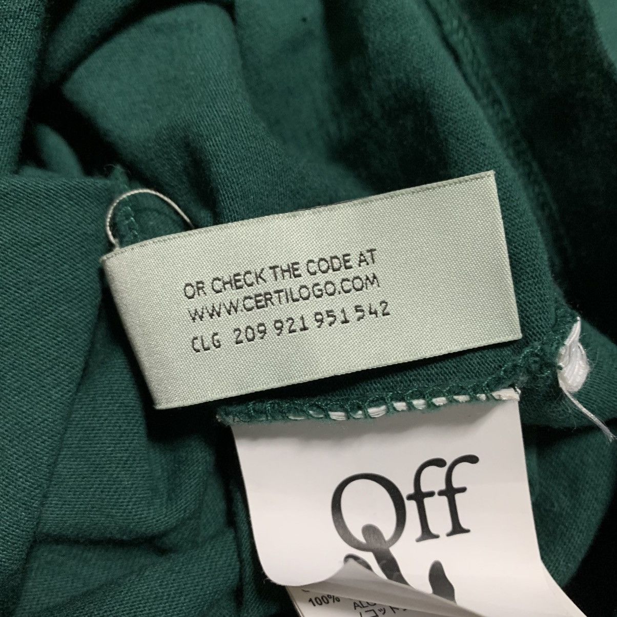 Off-White Off White Small Caravaggio Arrows Green Tee Virgil Abloh Size US S / EU 44-46 / 1 - 11 Thumbnail