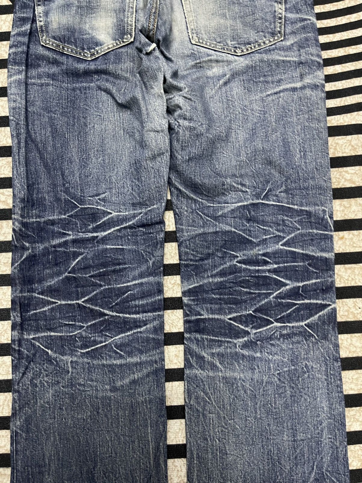 Uniqlo 2000s UNIQLO S002 WASHABLE DENIM JEANS RARE DESIGN Size US 32 / EU 48 - 14 Thumbnail