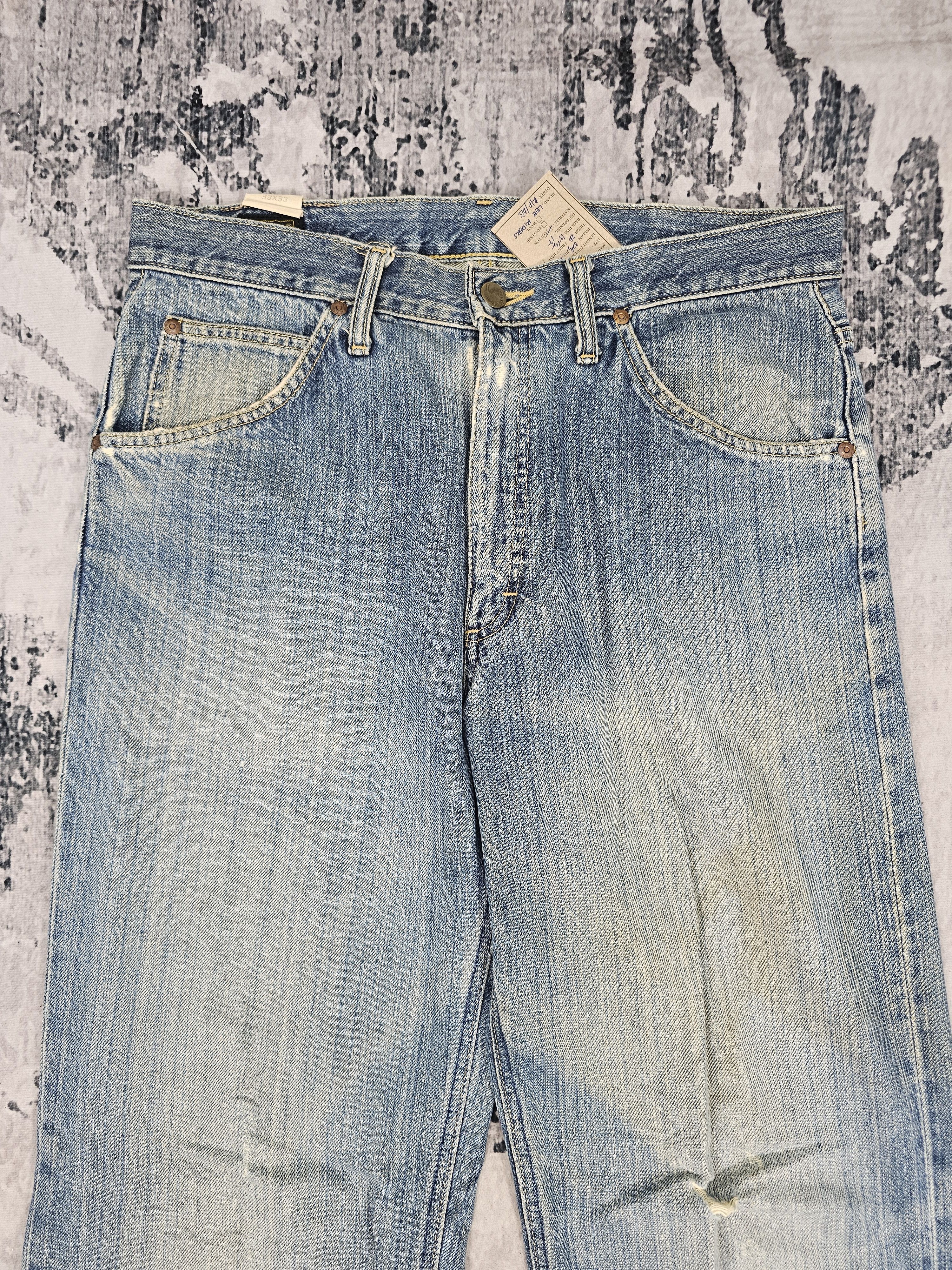 Lee Vintage LEE RIDERS Ripped Workwear Jeans JB0244 Size 33x32.5 Size US 33 - 9 Thumbnail