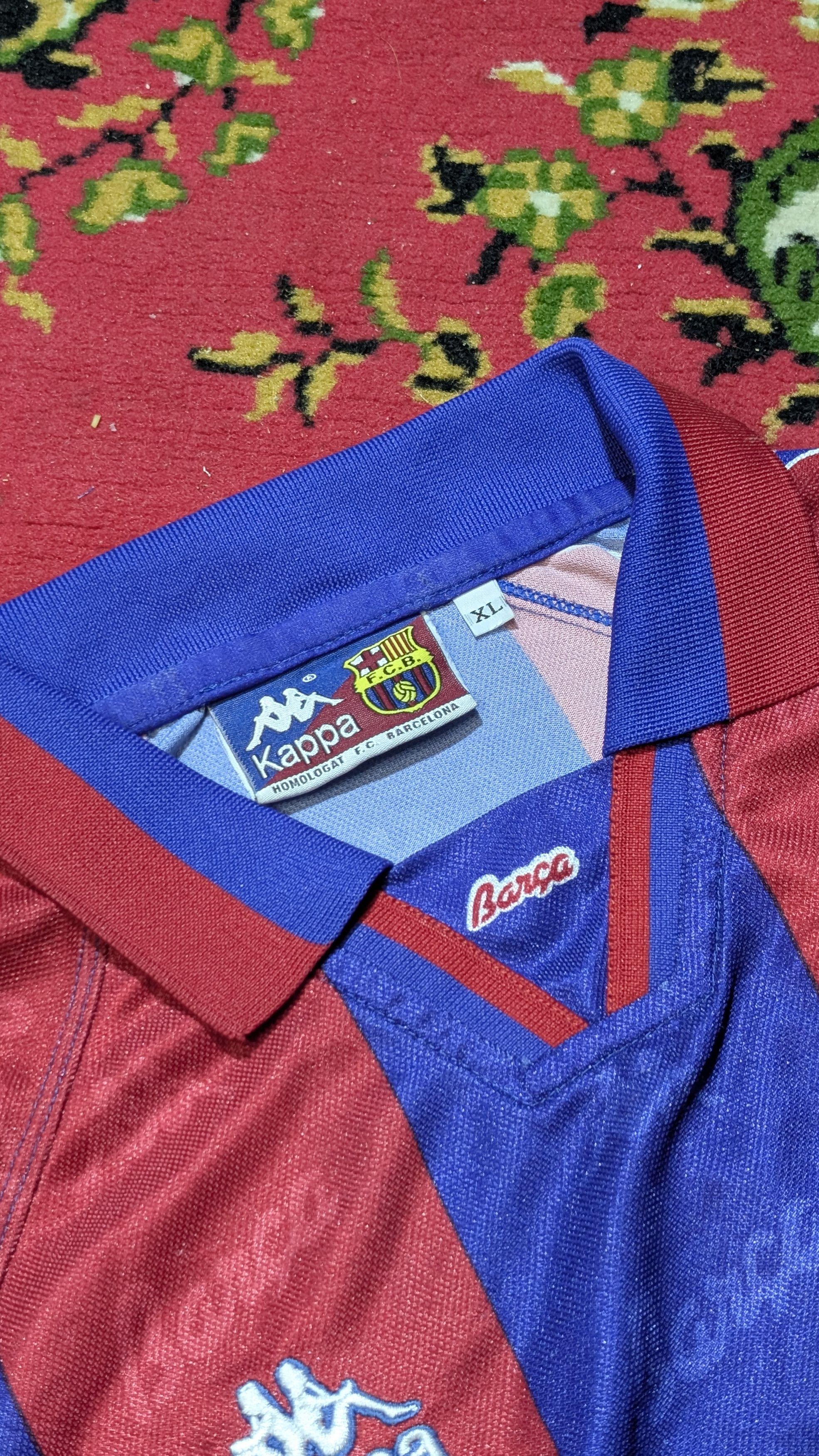 Kappa Barcelona Home 1995/1997 Original Size US XL / EU 56 / 4 - 2 Thumbnail