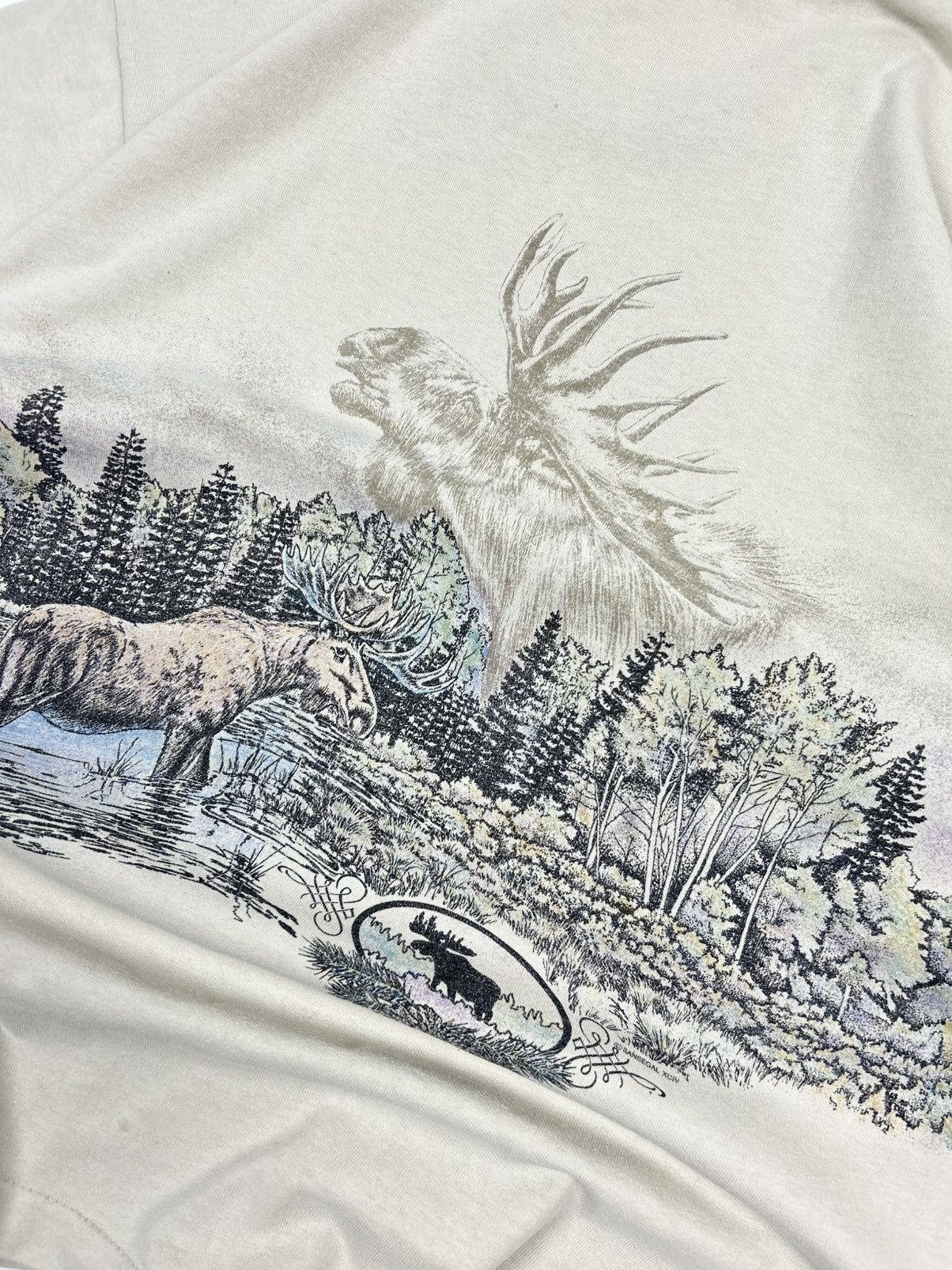 Vintage Vintage 80’s Alaska Tee Full landscape Print Made in USA Size US M / EU 48-50 / 2 - 8 Thumbnail