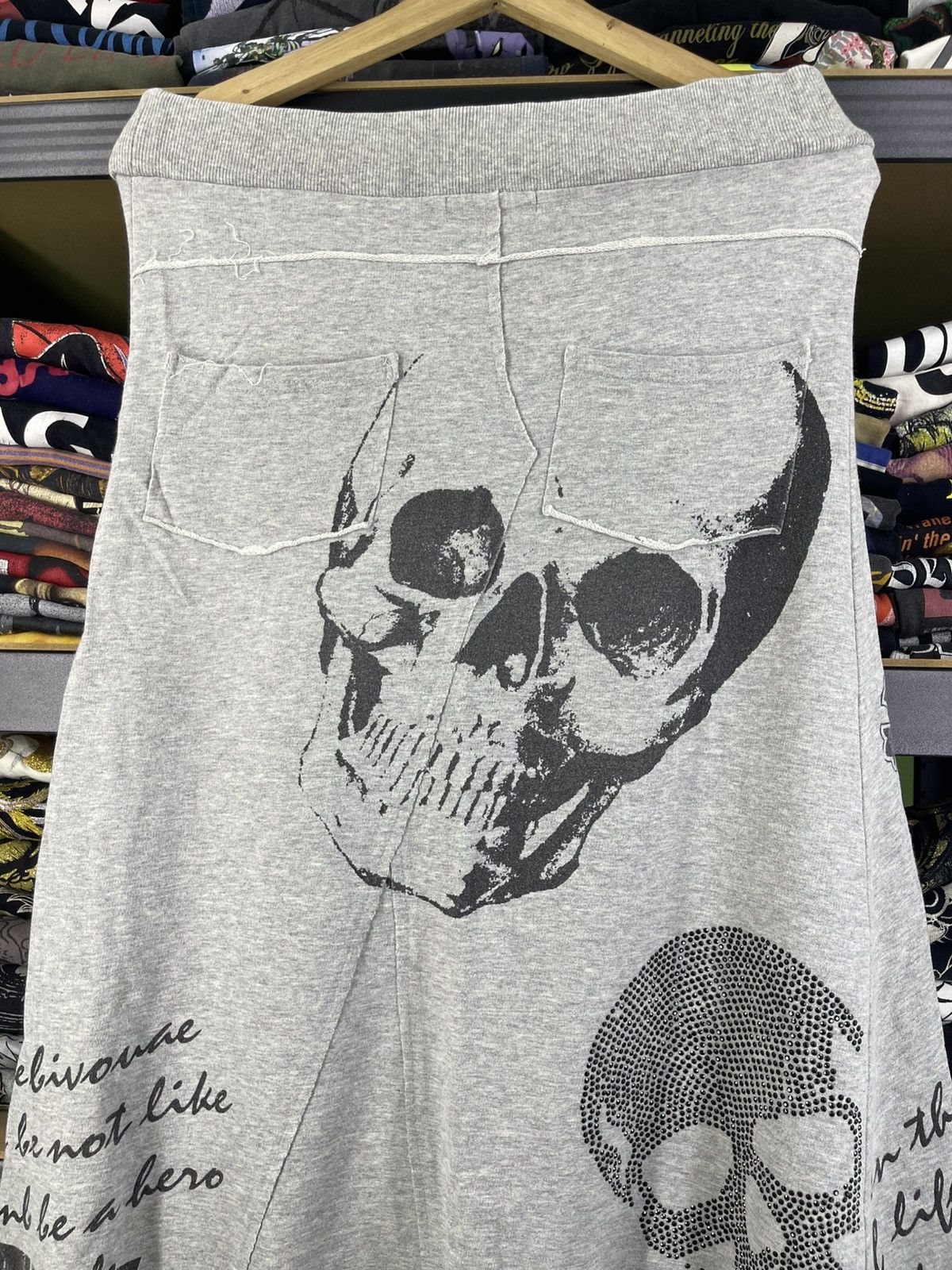 Japanese Brand M. K. R. Fashion Punk Style Skirt Skull Logo LGB Size 30" / US 8 / IT 44 - 10 Thumbnail