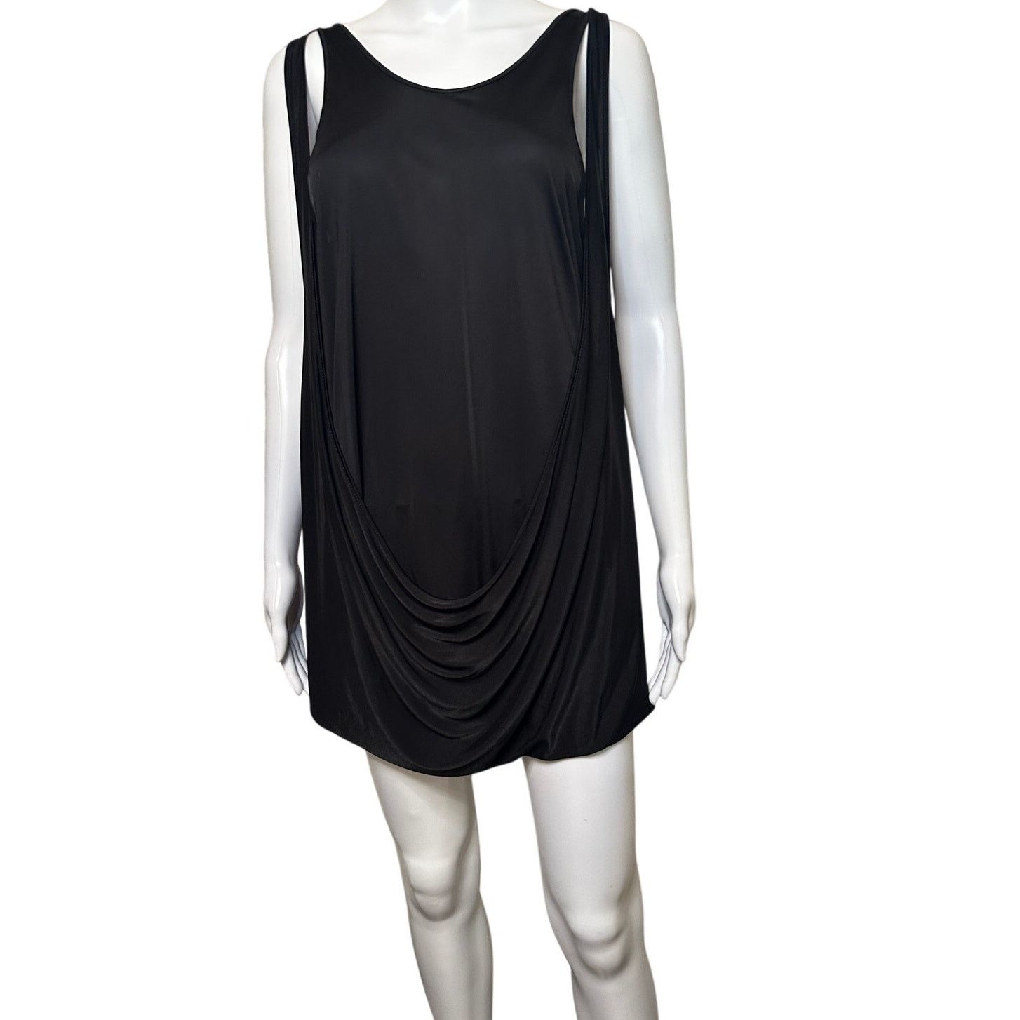Gareth Pugh rare SS13 Drapey Jersey Tunic Dress Black IT 42 US 8 Viscose Size M / US 6-8 / IT 42-44 - 1 Thumbnail