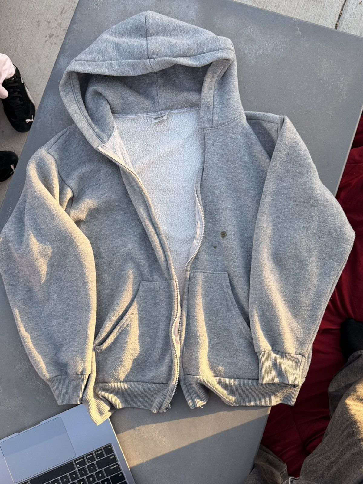 Other Thrifted Zip Up Jacket – Gray – Size M – Vintage Size US M / EU 48-50 / 2 - 2 Thumbnail