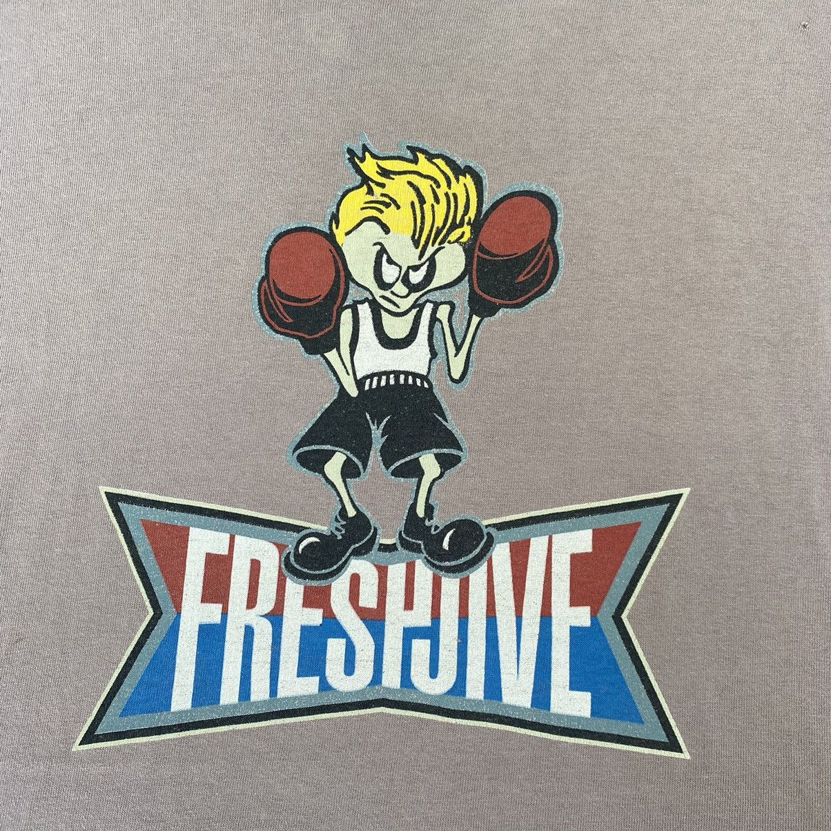 Vintage Vintage Rare Freshjive 90s Spell out Boxing Cartoon T shirt Size US L / EU 52-54 / 3 - 2 Thumbnail