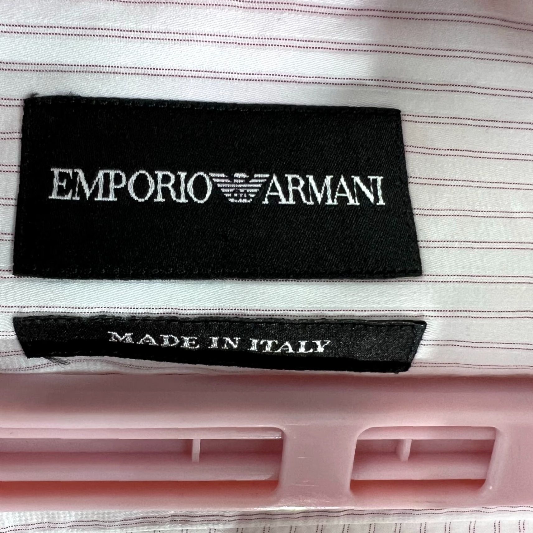 Armani VINTAGE Armani Button-Up Shirt Men's Size 15.5 White Red Stripes Business Casual Formal Size US M / EU 48-50 / 2 - 4 Thumbnail