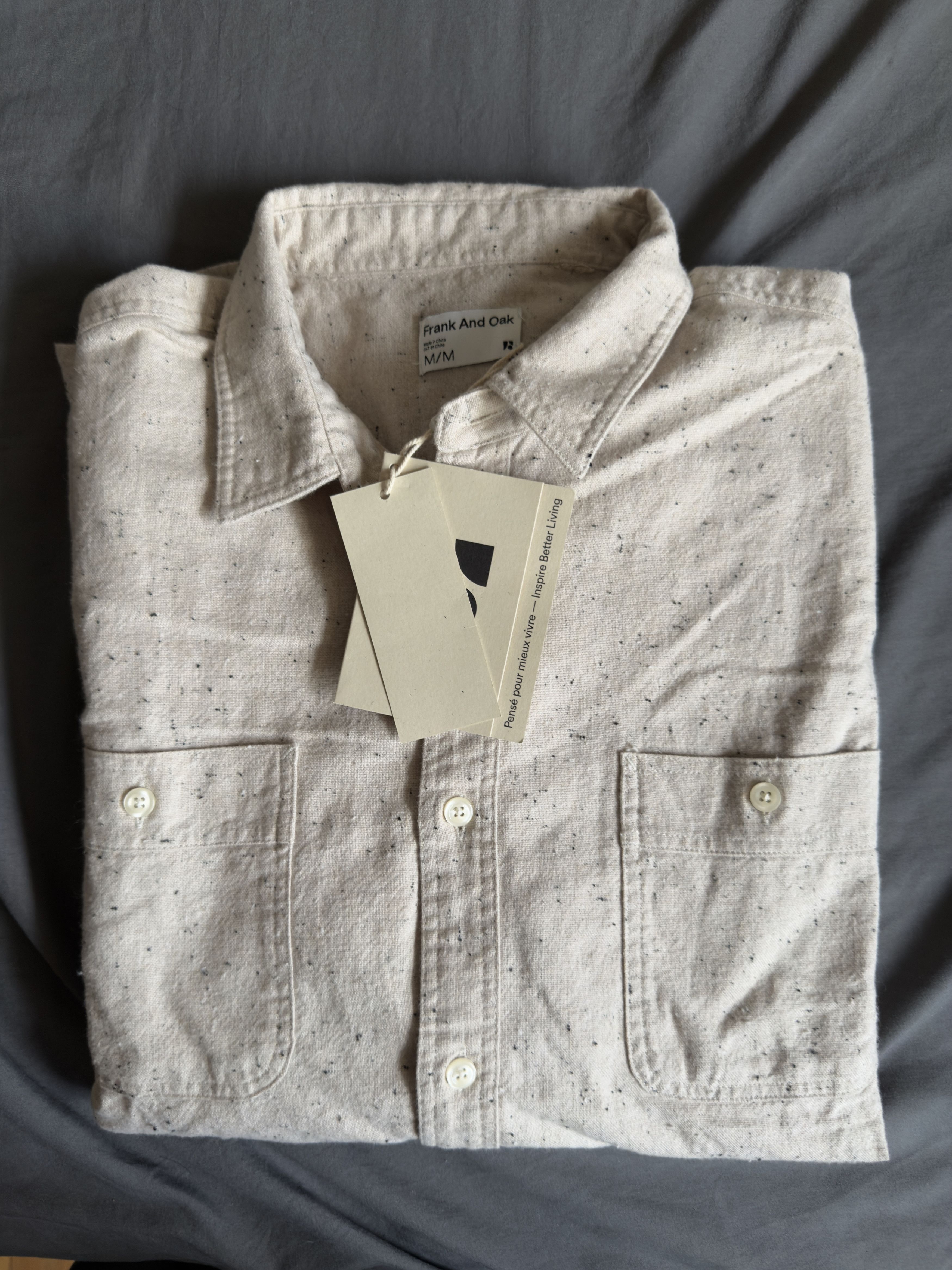 Frank & Oak Frank & Oak Donegal The Nepped Shirt medium $89.50 Size US M / EU 48-50 / 2 - 4 Thumbnail