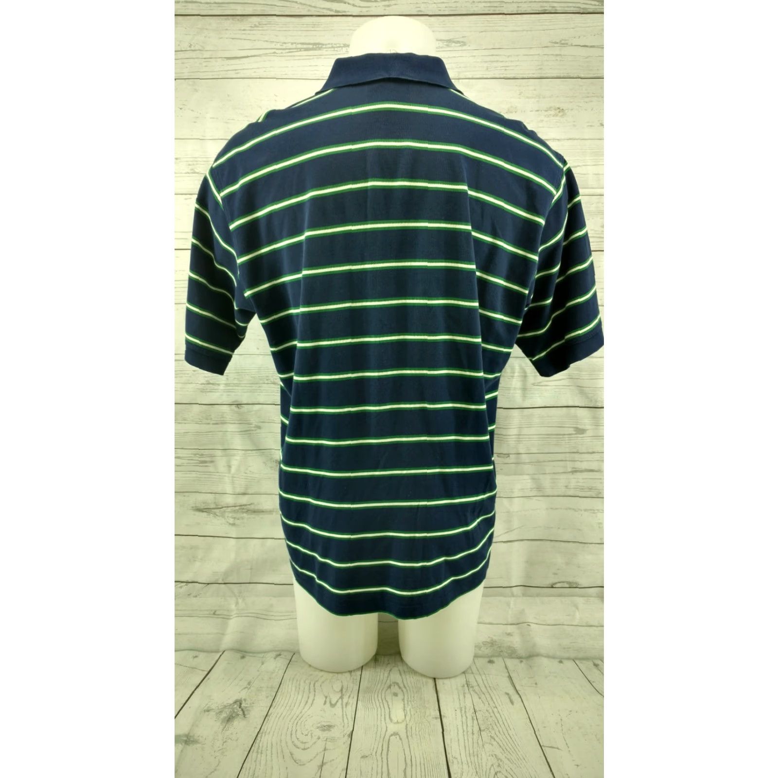 Vintage Mens Masters Collection Polo Shirt Blue Striped Golf Size Large Size US L / EU 52-54 / 3 - 5 Thumbnail