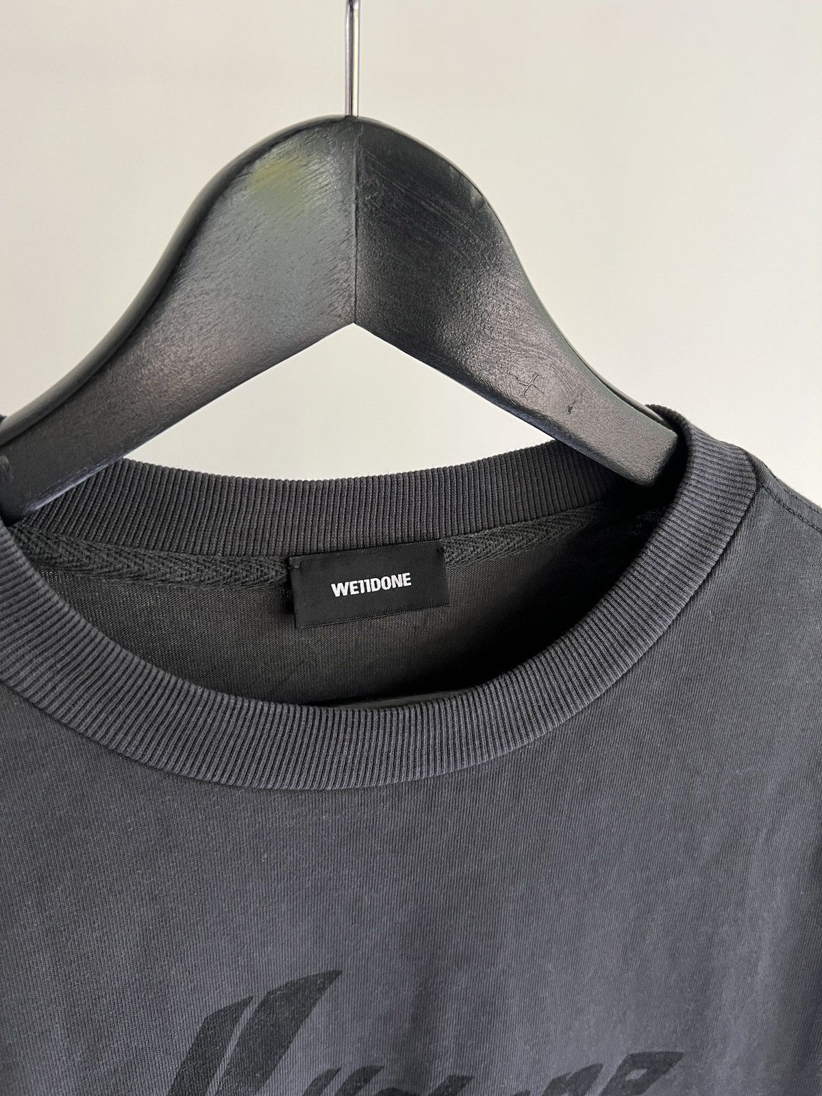 WE11DONE Grey ‘Selldone’ Front Logo T-Shirt Size US M / EU 48-50 / 2 - 3 Thumbnail