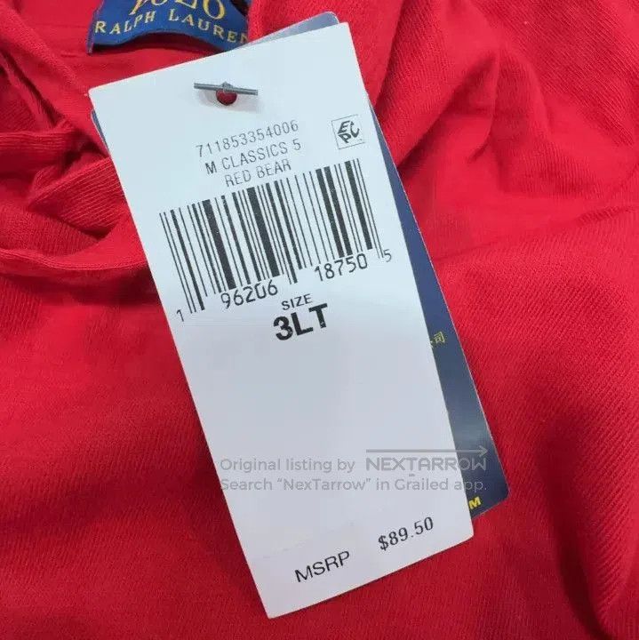 Polo Ralph Lauren Polo Ralph Lauren Bear Print Hooded Long. Size US XXL / EU 58 / 5 - 4 Thumbnail