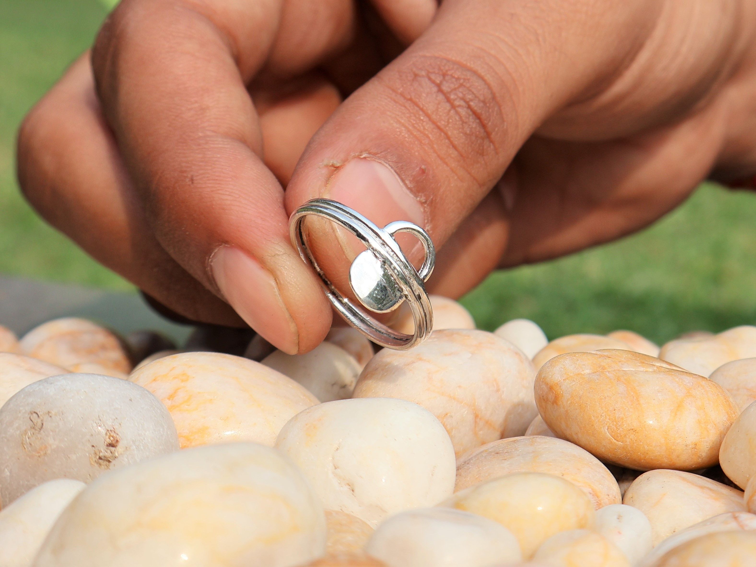 Handmade Silver Ring, 925 Sterling Silver Ring, Handmade Chunky Ring Size ONE SIZE - 5 Thumbnail