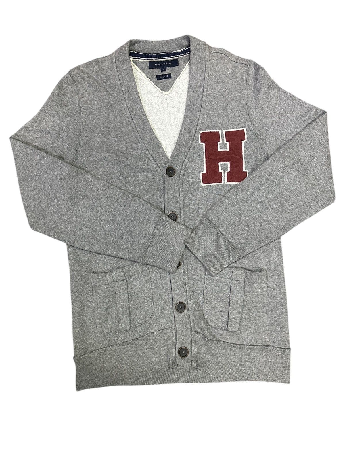Japanese Brand Tommy Hilfiger Vintage Fit Cardigan 💥 Size US M / EU 48-50 / 2 - 1 Thumbnail