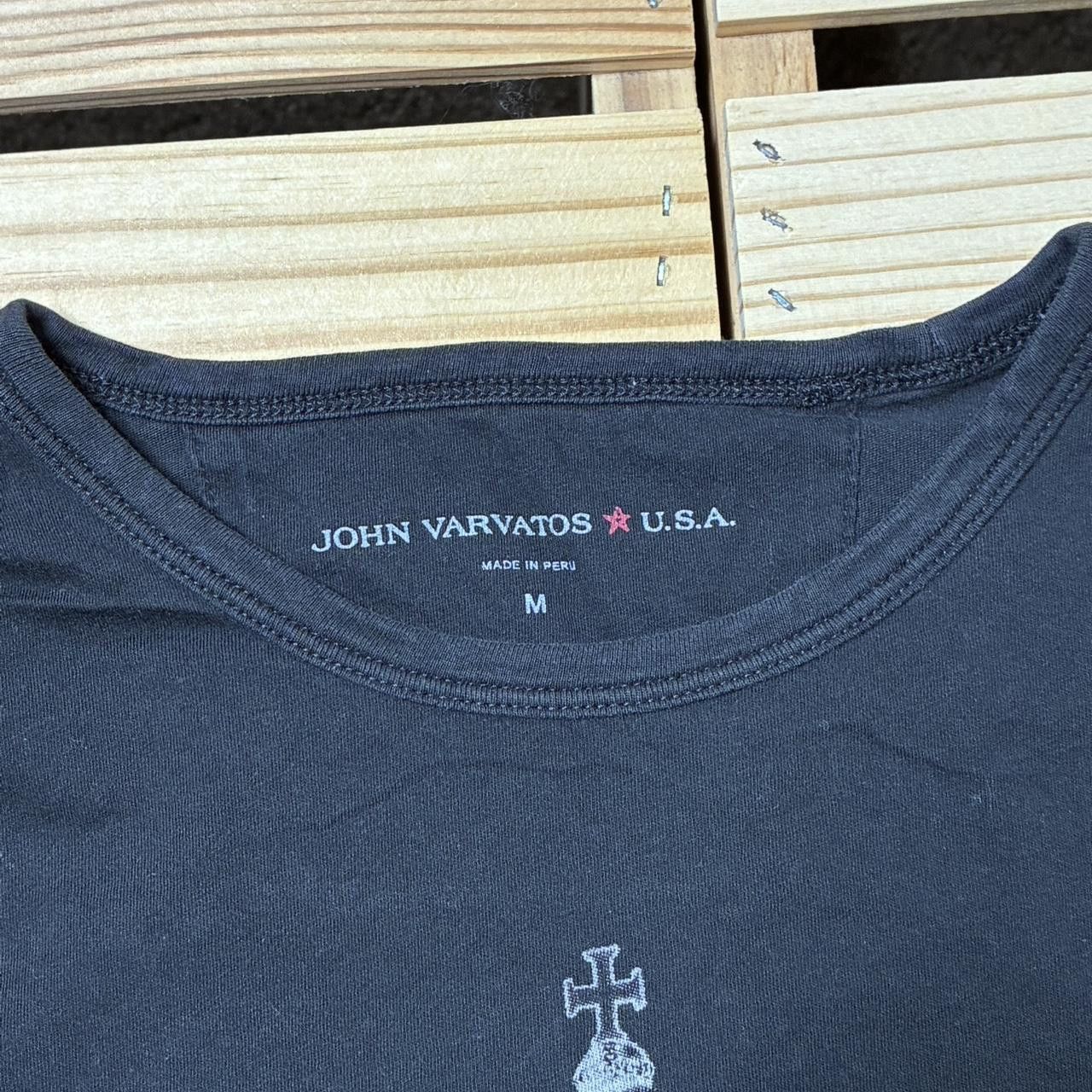 John Varvatos John Varvatos Black Y2K Skull Tee Size Medium Size US M / EU 48-50 / 2 - 4 Thumbnail