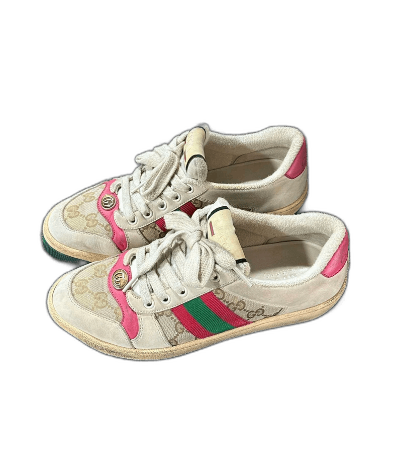 Gucci Pink Dirty Shoes GUCCI Sneakers Size US 8 / IT 38 - 1 Thumbnail