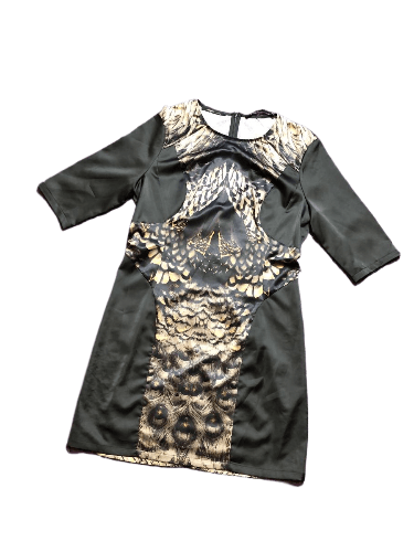 Allsaints Vintage Allsaints Crazy Print Midi Dress Size L / US 10 / IT 46 - 1 Thumbnail