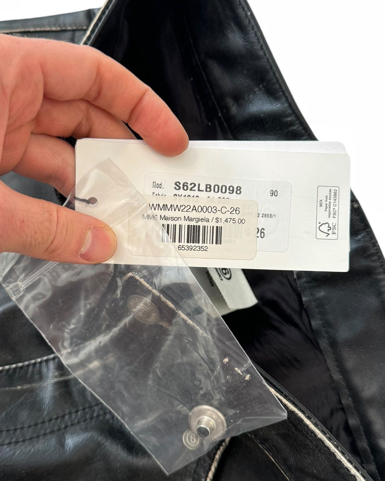 Maison Margiela $1475 Reconstructed Patchwork Leather Pant Size 26" / US 2 / IT 38 - 10 Thumbnail