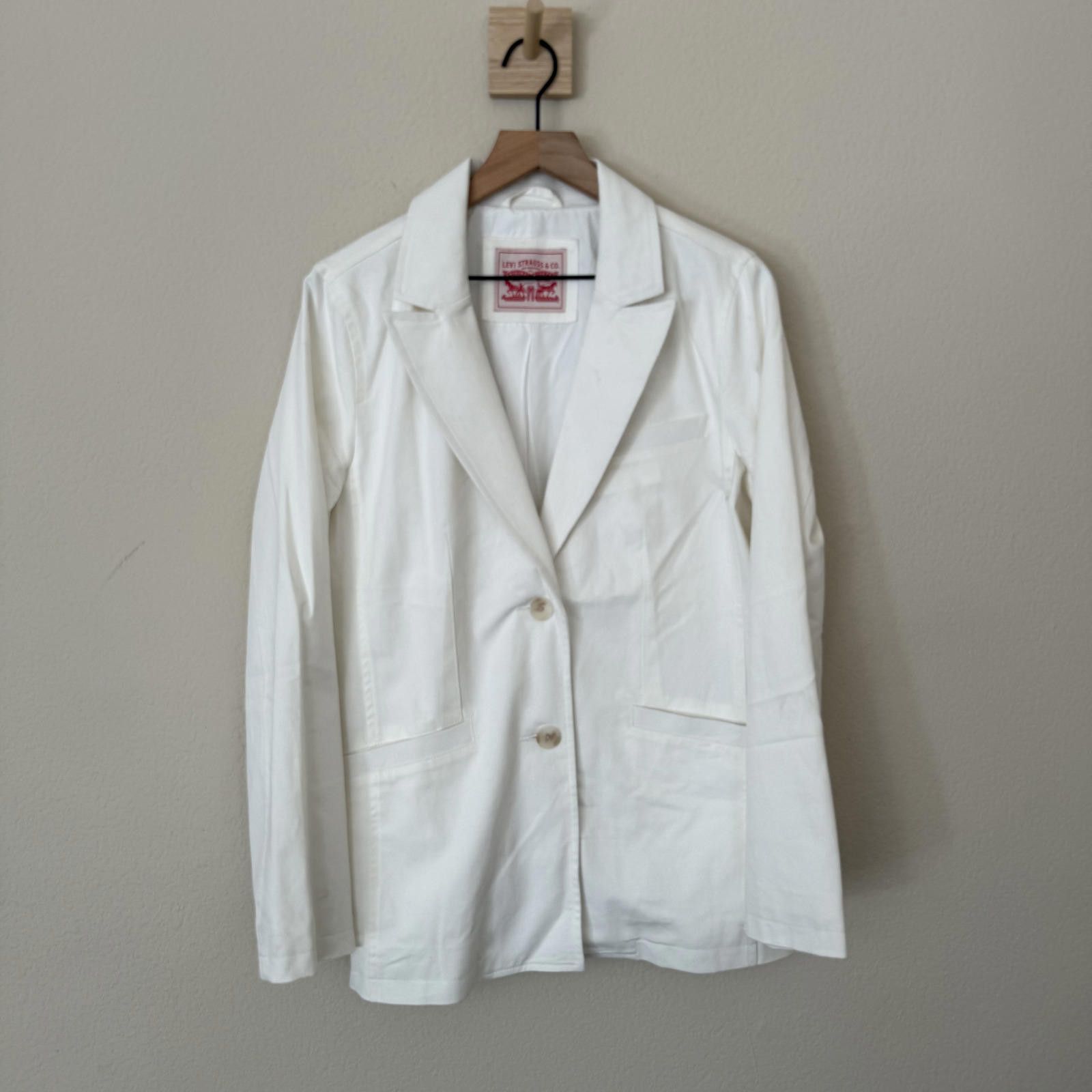 Other Levi's White Women's Blazer Size M / US 6-8 / IT 42-44 - 2 Thumbnail
