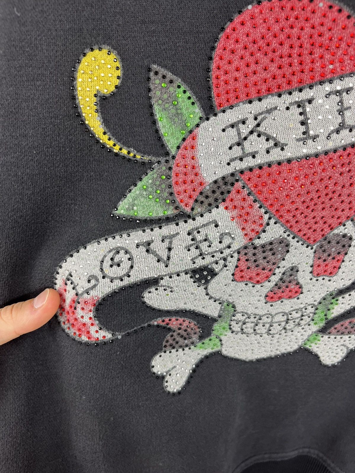 Ed Hardy × Vintage Vintage Ed Hardy by Christian Audigier y2k zip hoodie heart Size US M / EU 48-50 / 2 - 19 Thumbnail