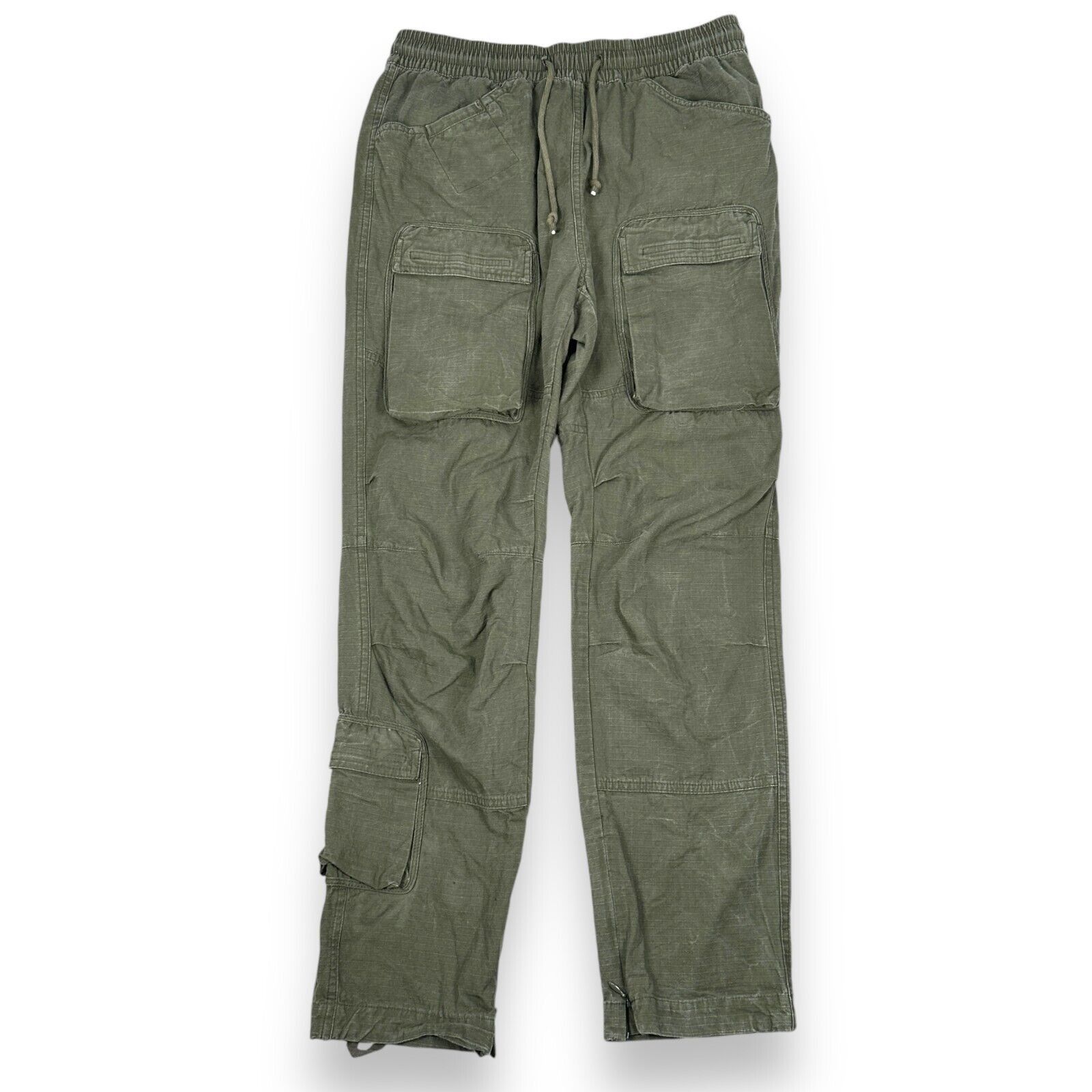 Richie Le Collection Richie Le Collection Cargo Pants Men’s Small Army Green Size US 30 / EU 46 - 2 Thumbnail