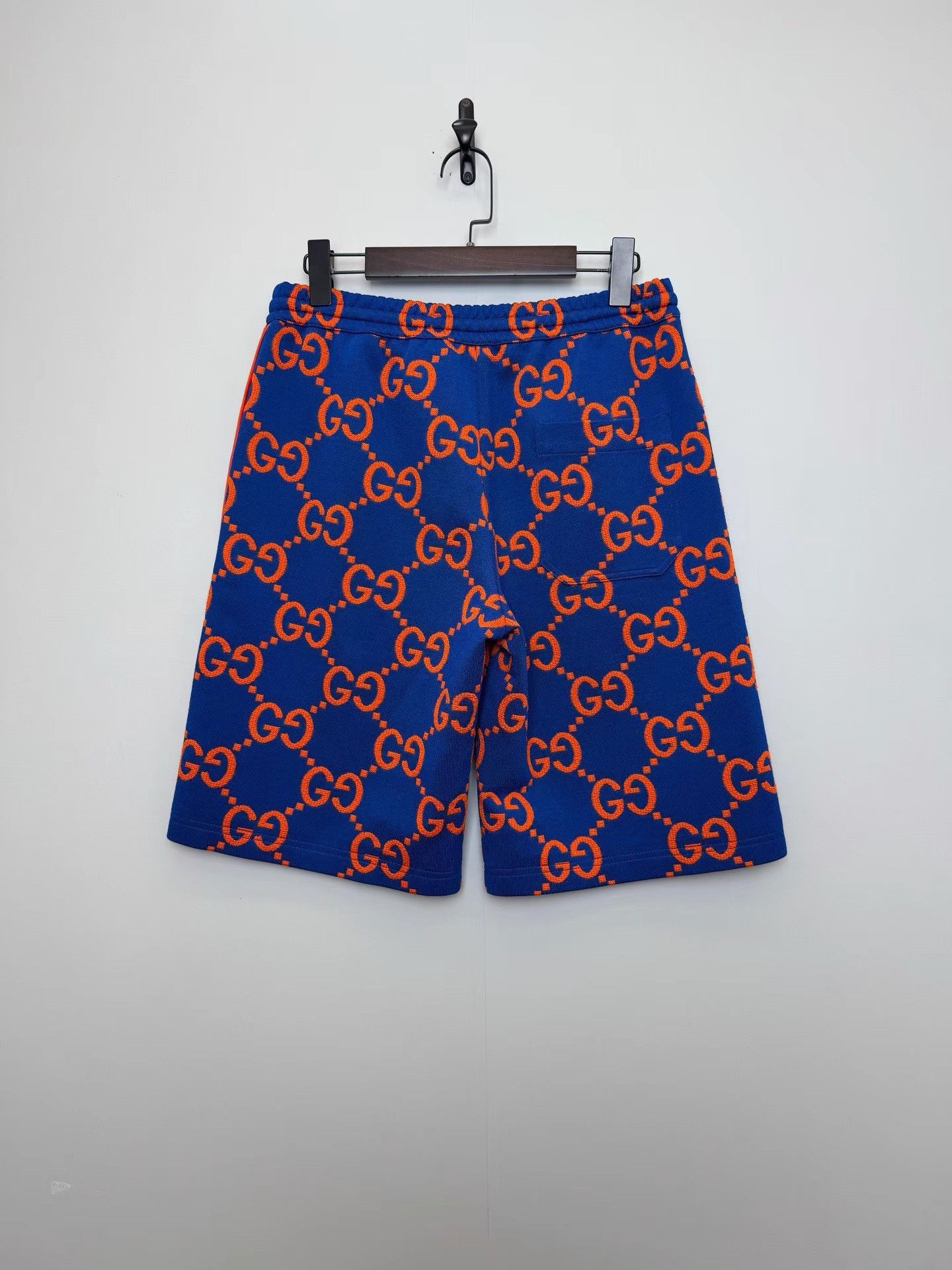 Gucci GUCCI Double G Flock Printed Striped Casual Shorts K36 Size US 31 - 2 Thumbnail