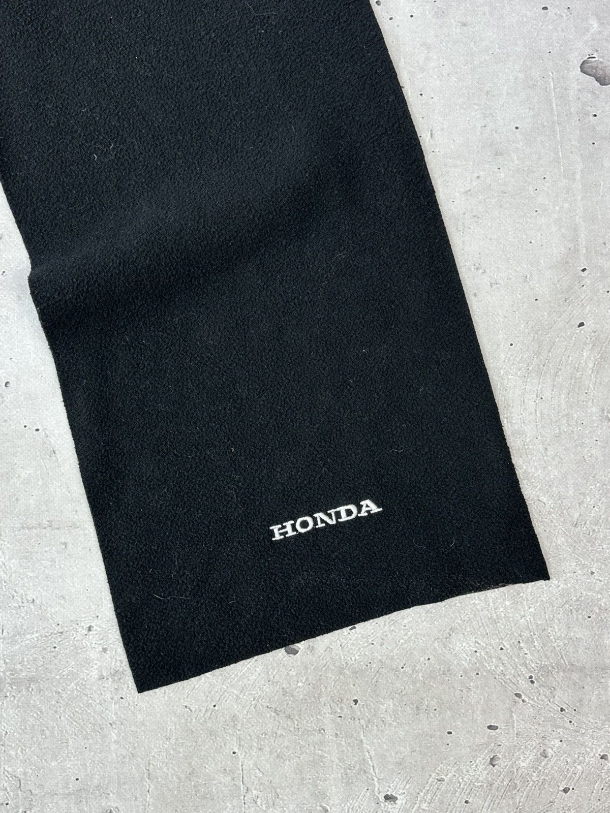 Honda Vintage Honda Black Fleece Scarf Size ONE SIZE - 2 Thumbnail