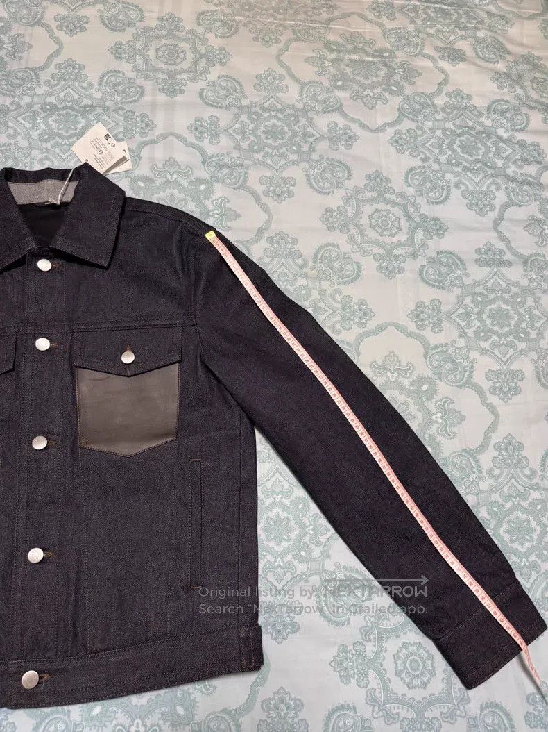 Hermes Hermes Denim jacket, leather patch denim jacket Size US S / EU 44-46 / 1 - 6 Thumbnail