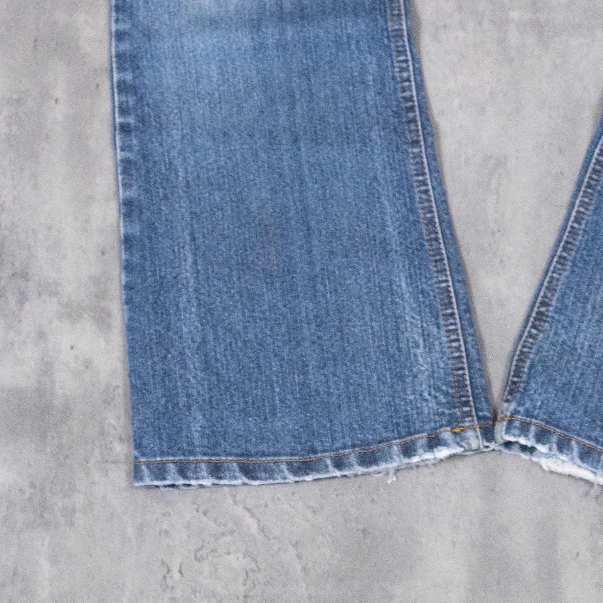 Japanese Brand VTG Y2K 2000's MIdwash Denim Jean's Flair Bootcut Pant's Size US 32 / EU 48 - 6 Thumbnail