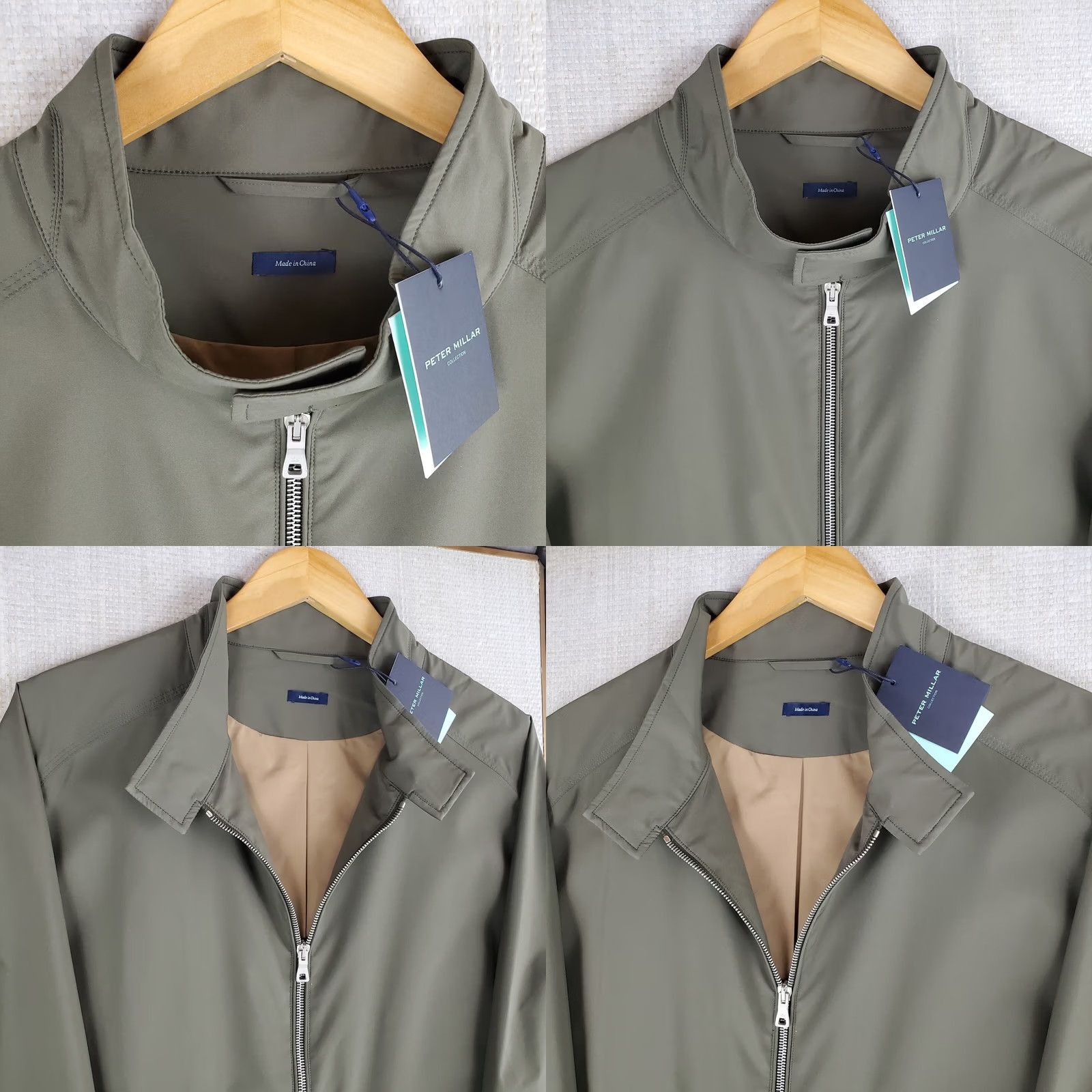 Peter Millar Peter Millar Bomber Jacket Shirt Mens L Green Wind Water Resistant Excursion Flex Flight Deck Coat Royal Crown Zip Front Pockets New With Tags Size US L / EU 52-54 / 3 - 10 Thumbnail