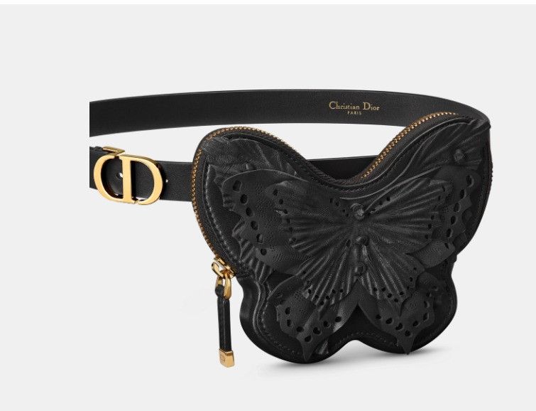 Dior o1w1db10425 B0489U Size: OS / Removable Pouch Belt in Black Size ONE SIZE - 4 Thumbnail