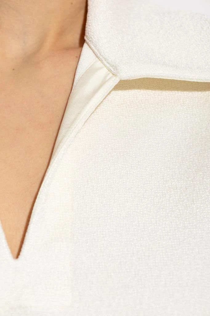 Jil Sander o1loc1c0426 Loose Fit Polo in White Size L / US 10 / IT 46 - 5 Thumbnail