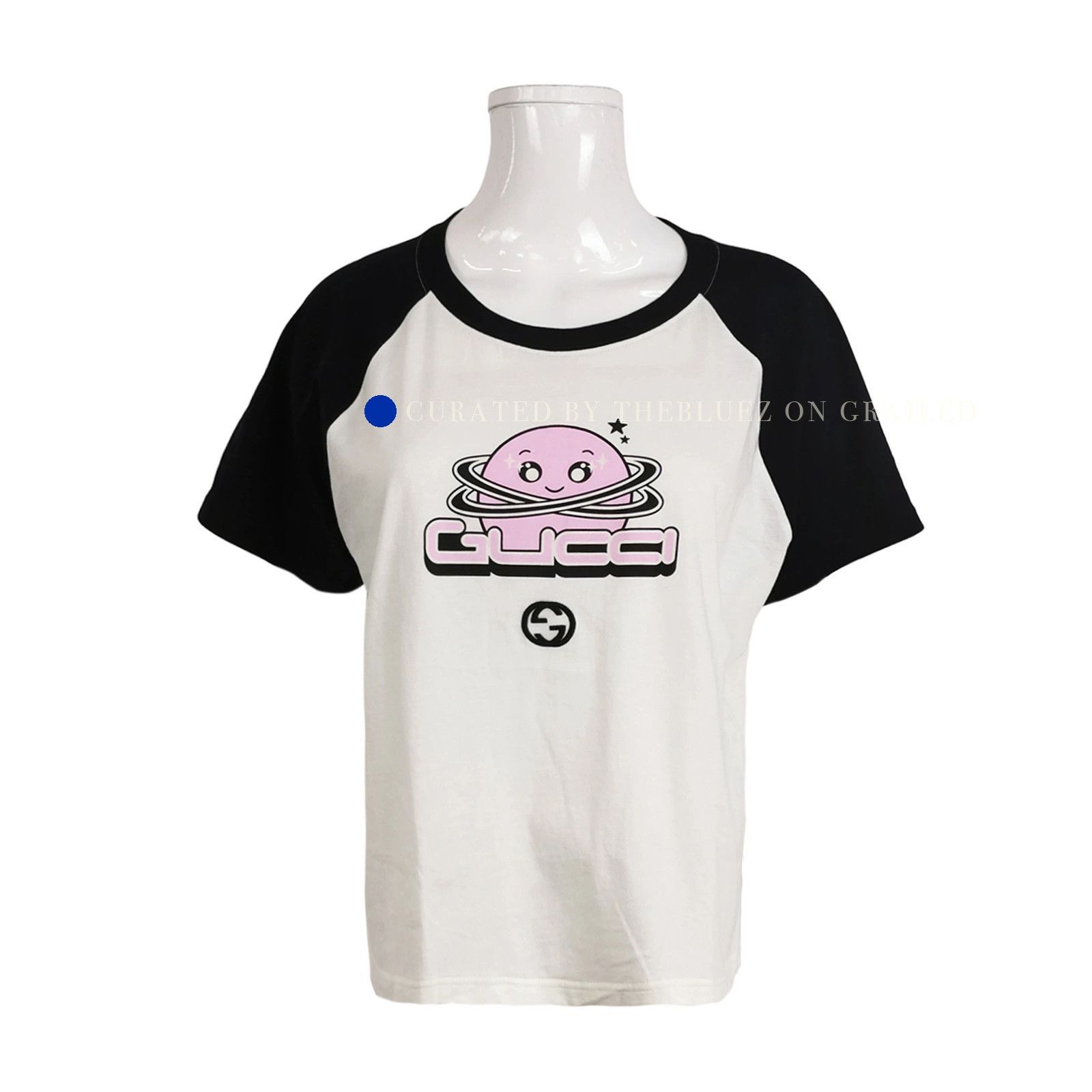 Gucci White Planet Graphic Raglan T-Shirt Size US XXL / EU 58 / 5 - 1 Thumbnail