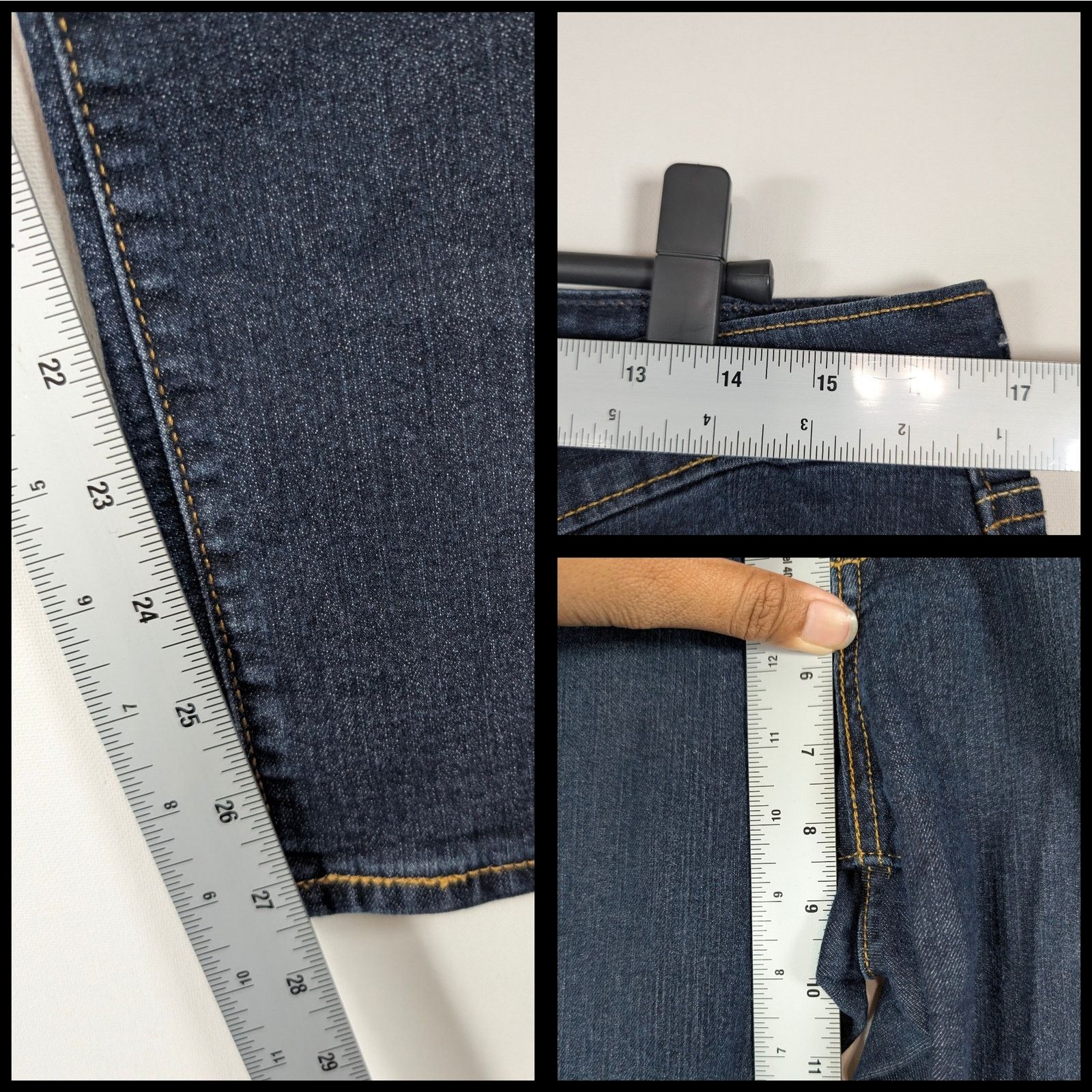 Levi's evi’s Denizen Modern Skinny Jeans Dark Wash Women’s Size 14M Size 36" / US 14 / IT 50 - 7 Thumbnail
