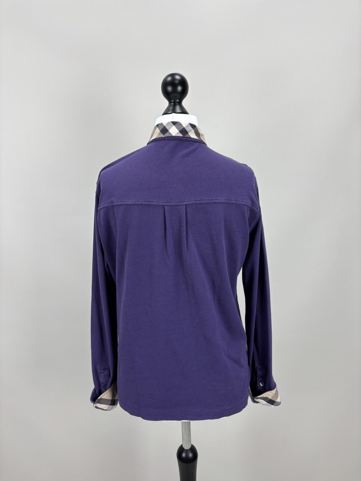 Burberry × Designer Womens long sleeve Burberry London Size M/L Color Purple Size M / US 6-8 / IT 42-44 - 7 Thumbnail
