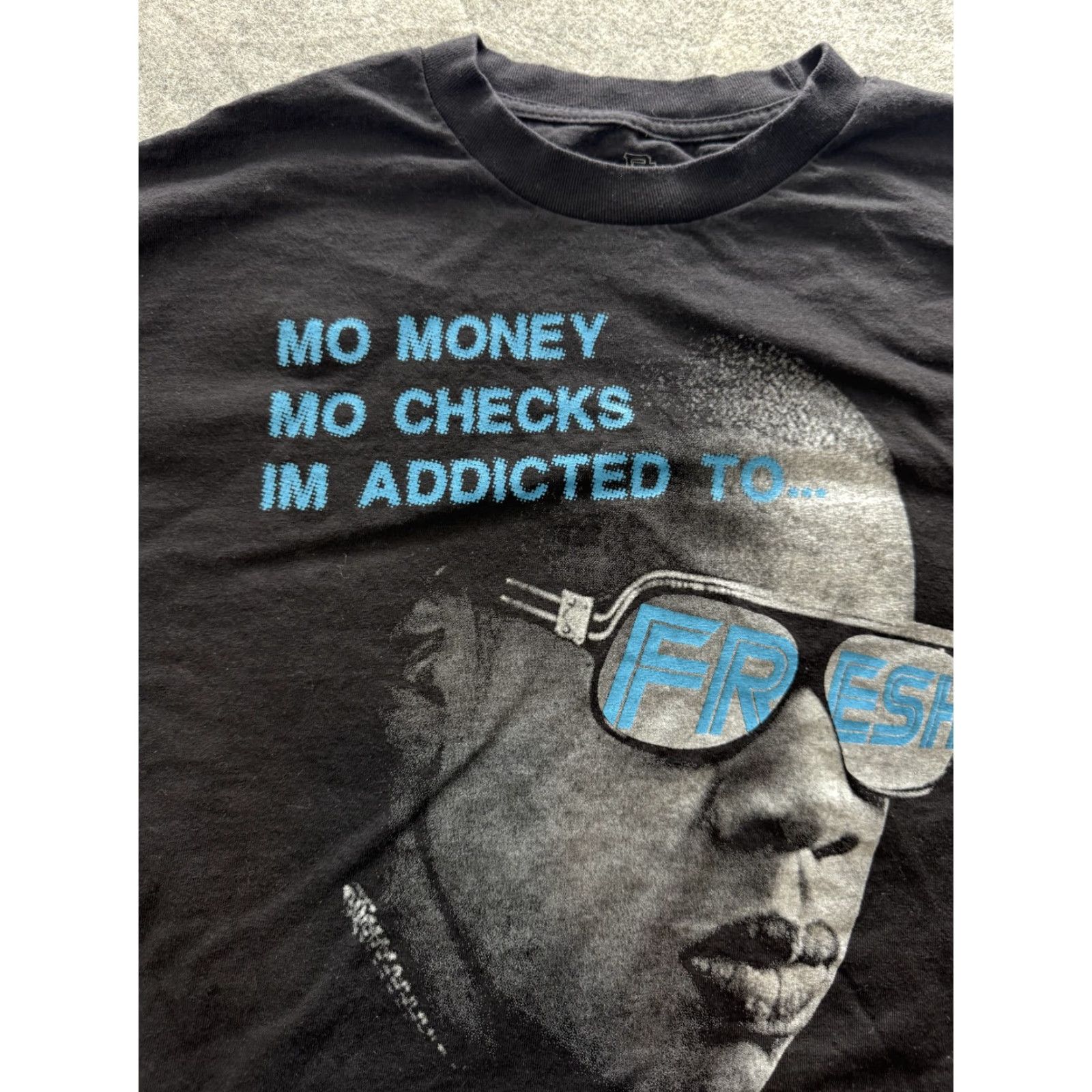 Vintage Bobby Fresh Shirt Mens XL Black Mo Money Addicted Fresh Graphic Hip Hop Tee Size US XL / EU 56 / 4 - 3 Thumbnail