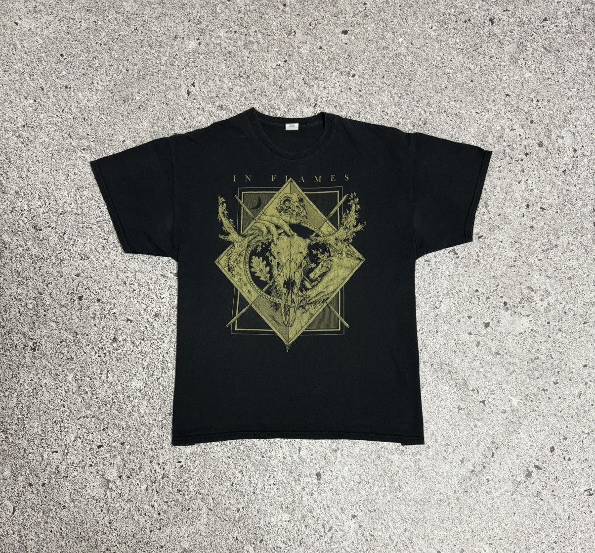 Band Tees × Vintage Vintage 2000’s In Flames Rock Band Retro T-Shirt Y2K Hype Size US XL / EU 56 / 4 - 2 Thumbnail