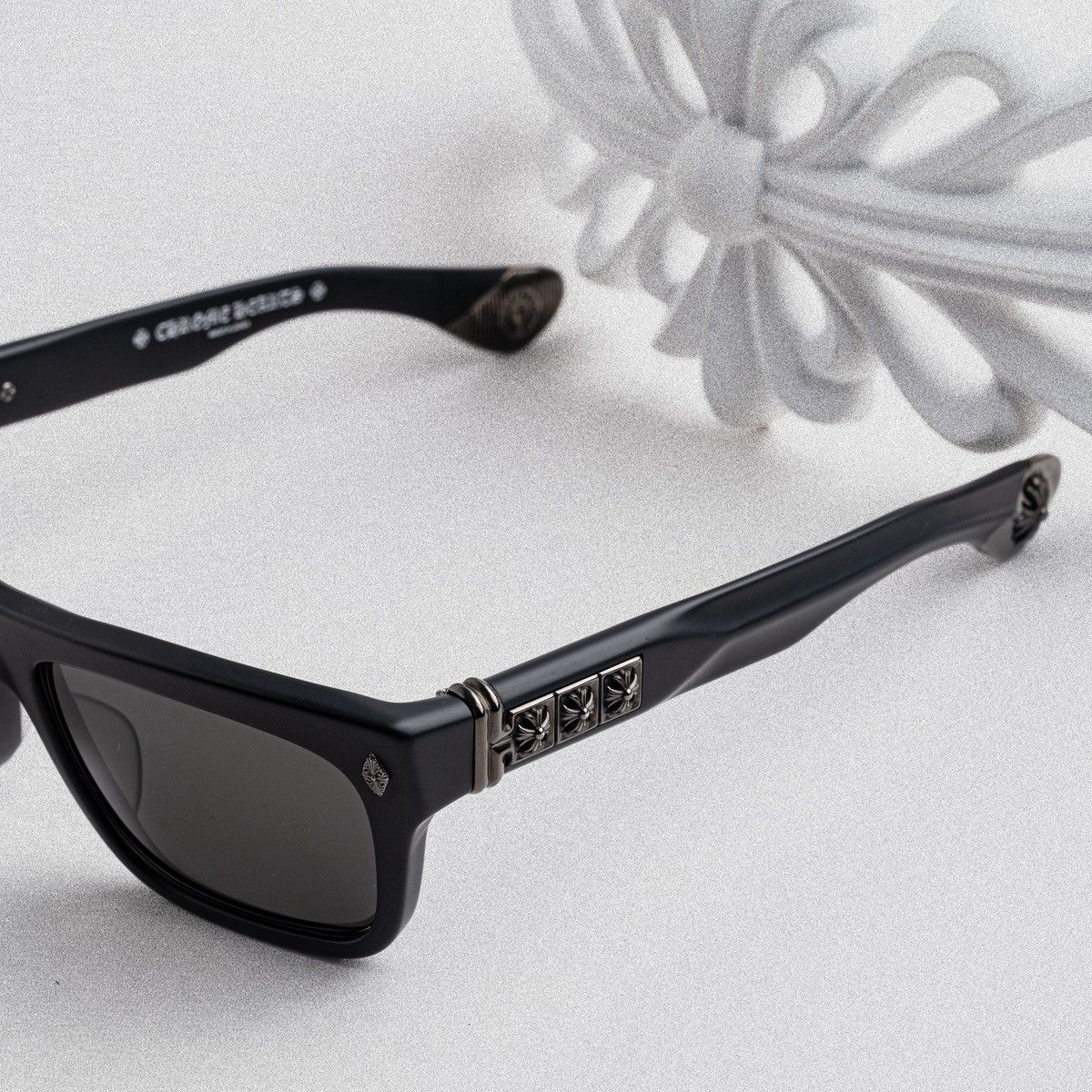 Chrome Hearts CHROME HEARTS SLUSS BUSSIN II MATTE BLACK SUNGLASSES Size ONE SIZE - 3 Thumbnail