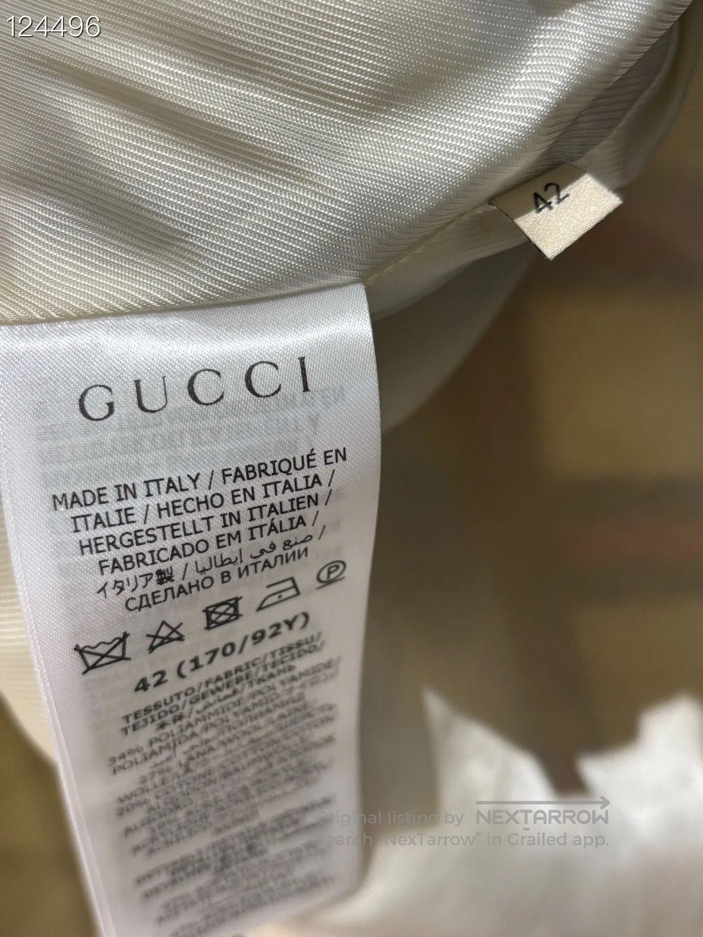 Gucci Gucci Red White Plaid Tweed Coat. Size US XS / EU 42 / 0 - 5 Thumbnail