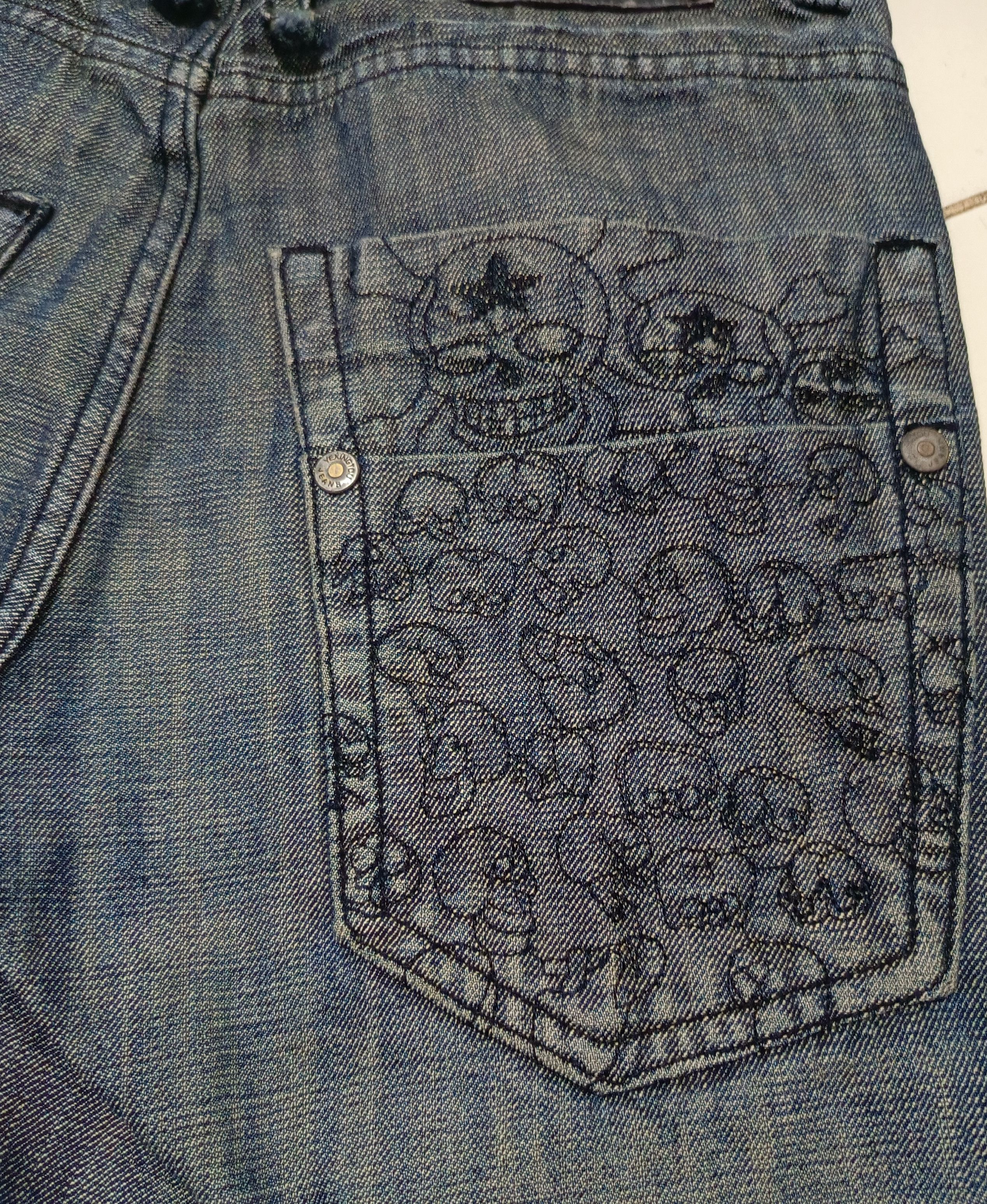 20471120 Steals‼️vintage The Japanese Skulls Denim Jeans Size US 31 - 1 Thumbnail