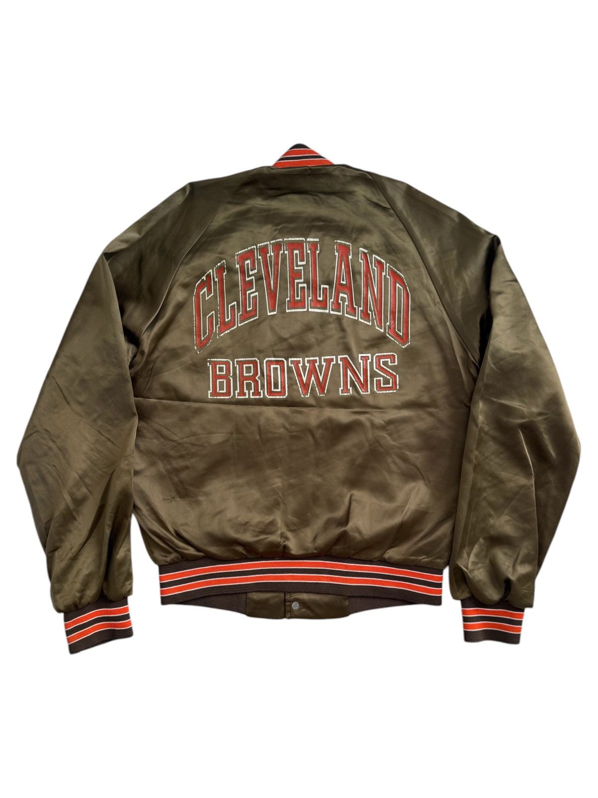 Chalk Line VERY RARE VINTAGE JACKET VARSITY NFL CLEVELAND BROWNS Size US S / EU 44-46 / 1 - 2 Thumbnail