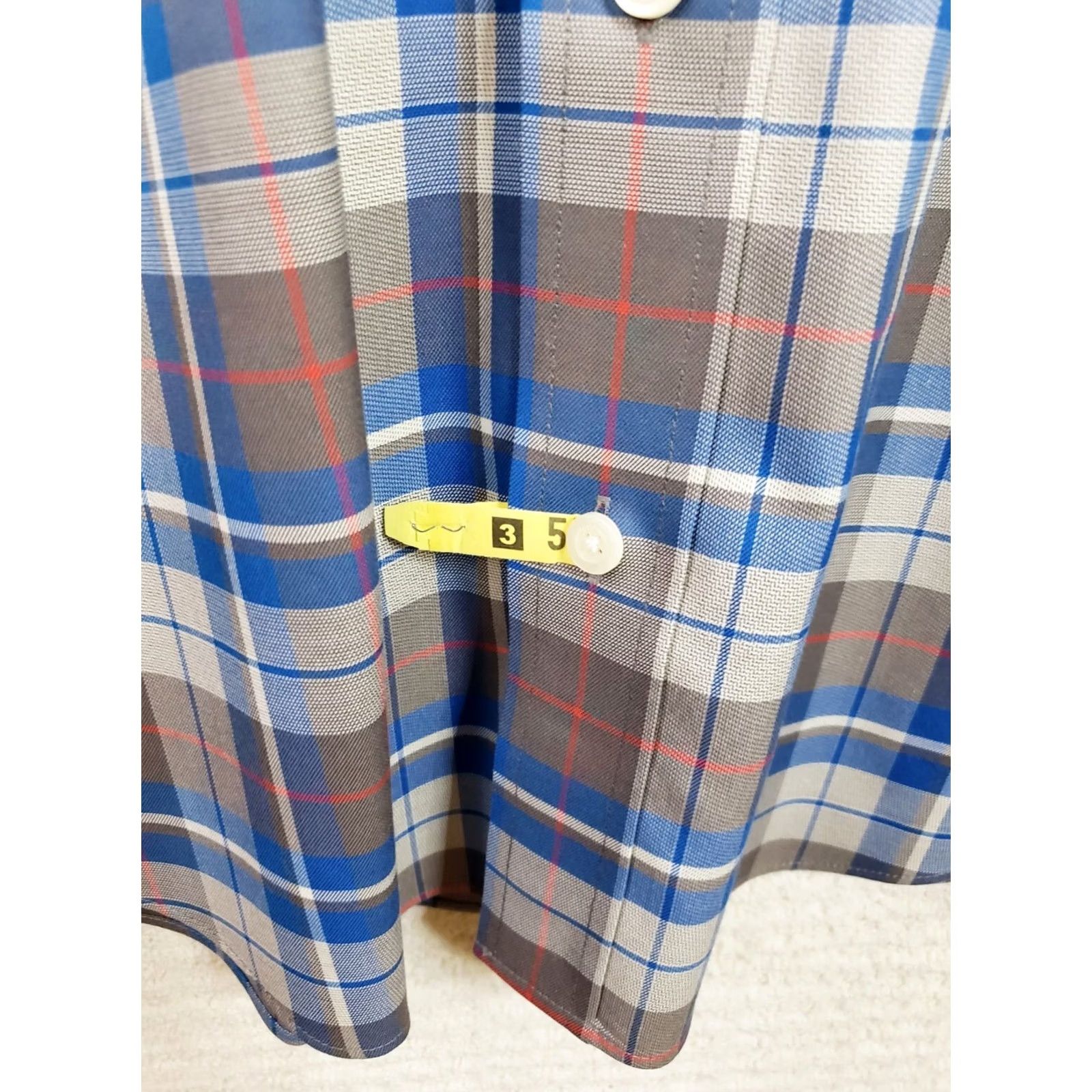 Orvis VINTAGE Orvis Wrinkle Free Button-Down Shirt Mens M Blue Gray Plaid Long Sleeve Classic Size US M / EU 48-50 / 2 - 6 Thumbnail