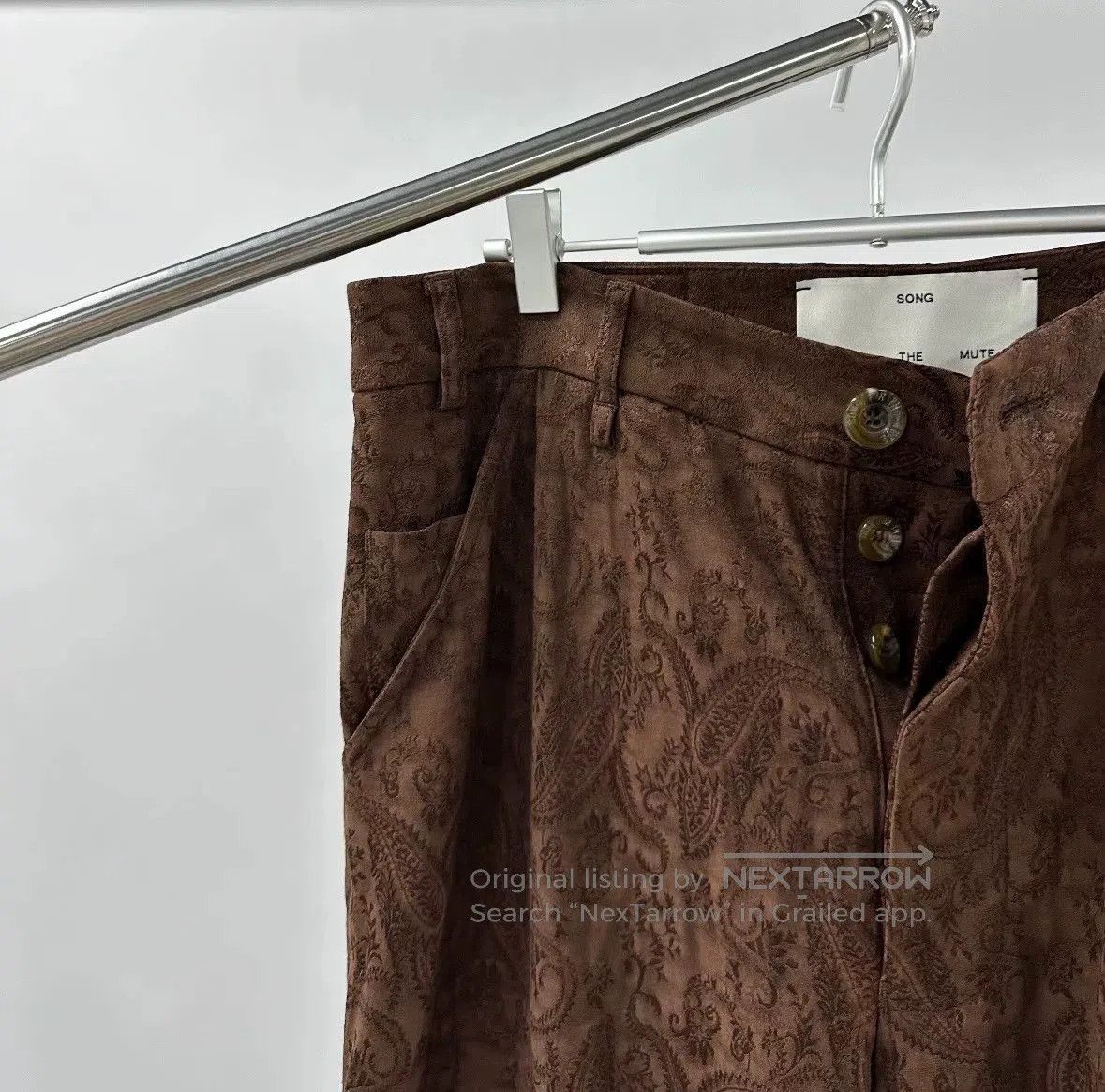 Song For The Mute SFTM 24.1 The Dreamers Strap Trousers. Size US 32 / EU 48 - 2 Thumbnail