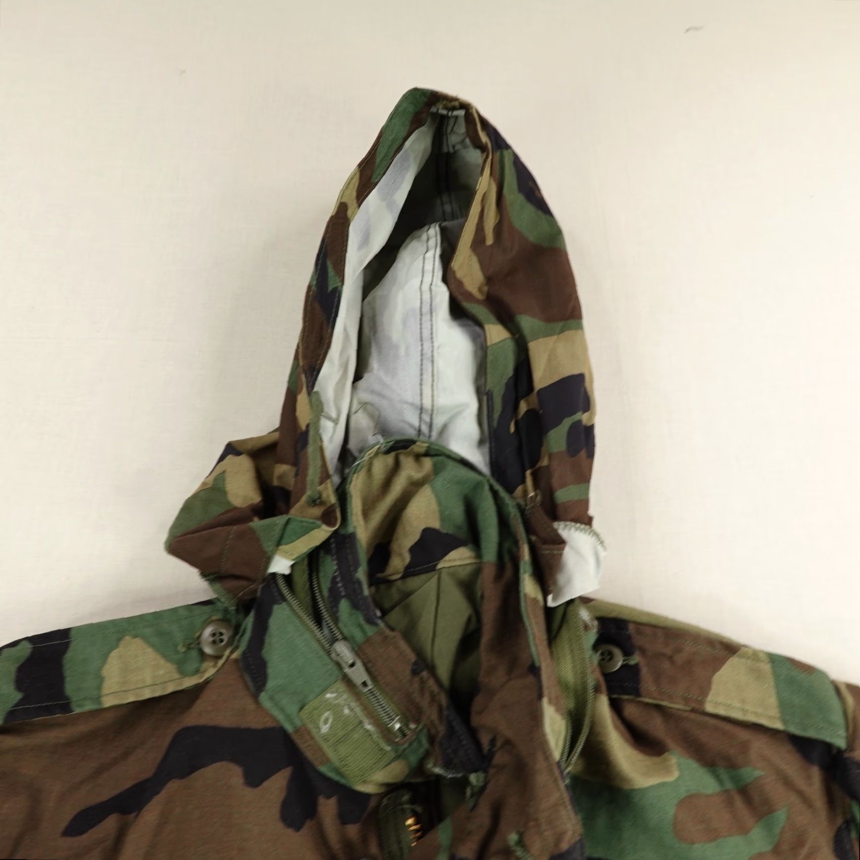 Vintage VINTAGE Golden MFG. CO. US Army Jacket Small Regular Woodland Camo Cold Weather Field Coat 80s Mens Size US S / EU 44-46 / 1 - 2 Thumbnail