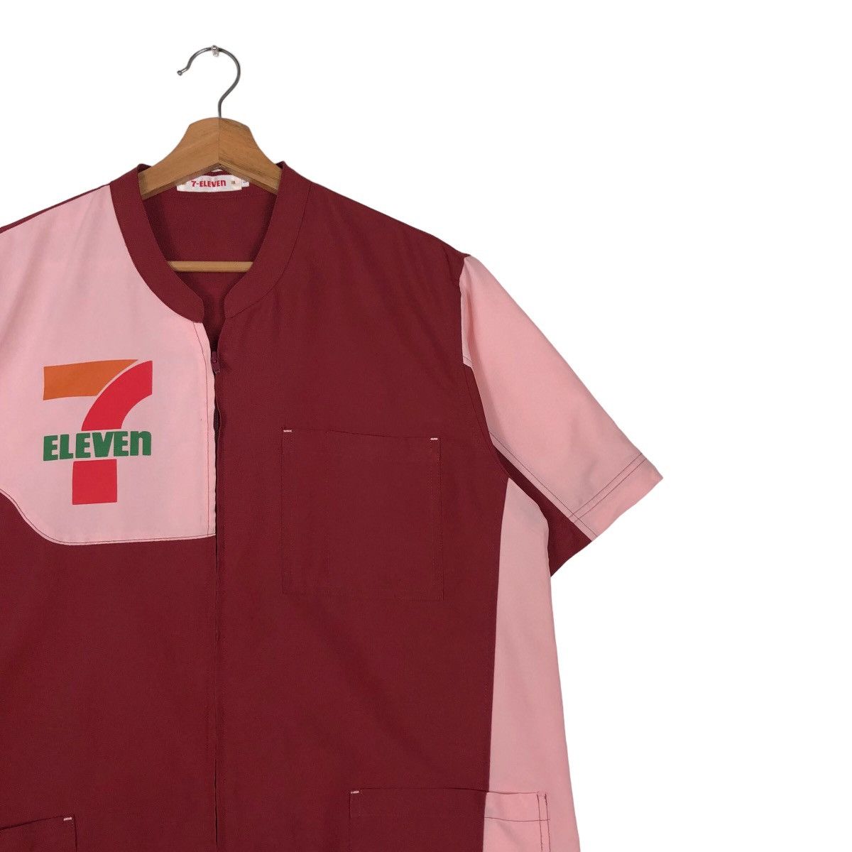Japanese Brand 🔥Vintage Work Jacket 7-Eleven Big Logo Spell Out Size US L / EU 52-54 / 3 - 6 Thumbnail